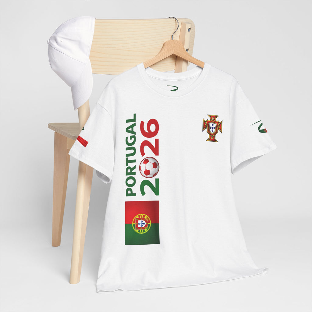Portugal 2026 Soccer Fan T-Shirt — Map & Flag Cup Supporter Tee