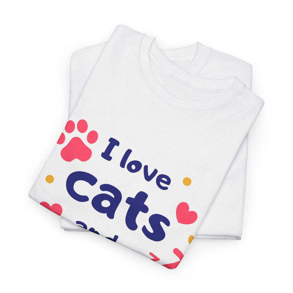 Cats and Naps T-Shirt — "I Love Cats and Naps" Cute Cat Graphic Tee