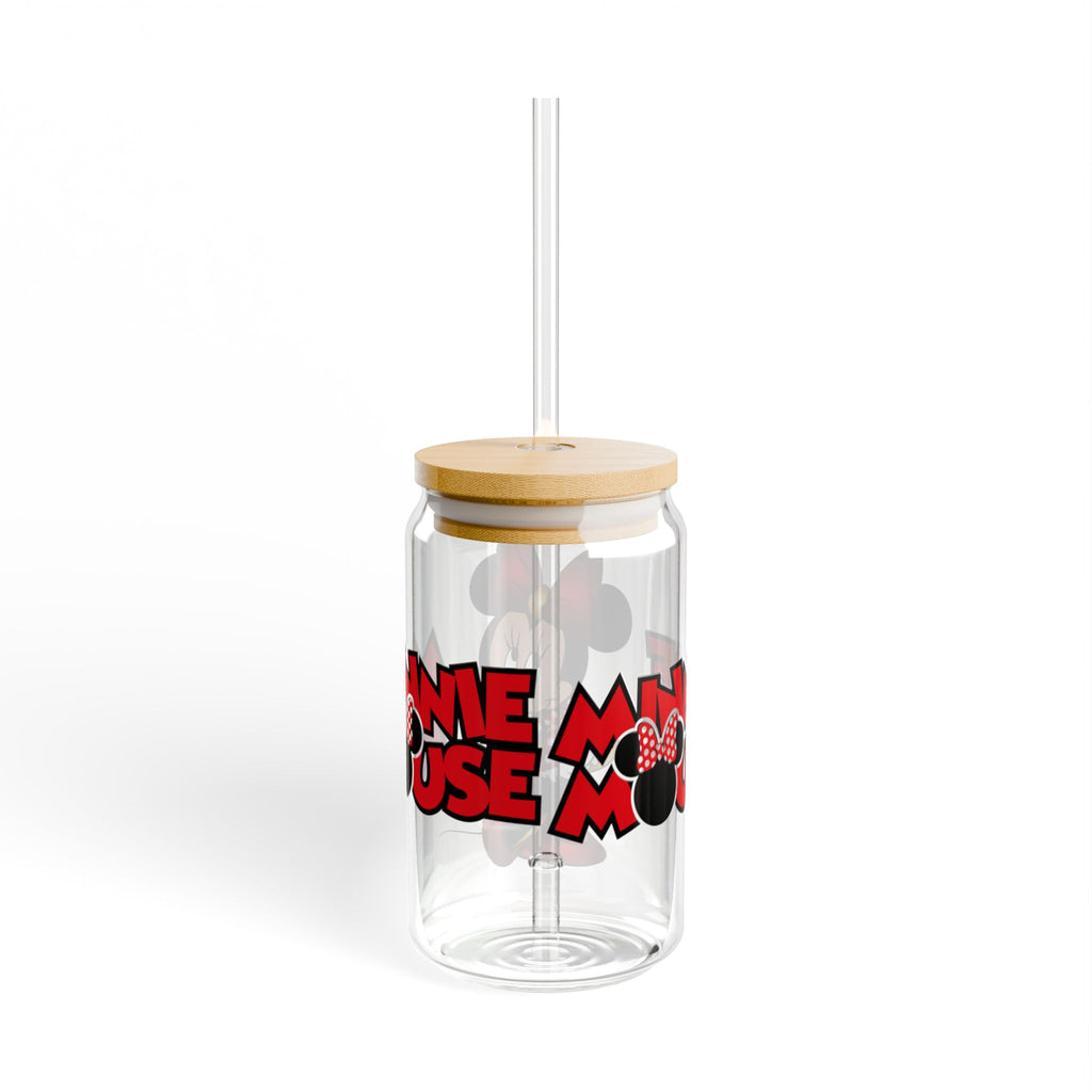 Minnie Mouse 16oz Sipper Glass with Bamboo Lid & Straw