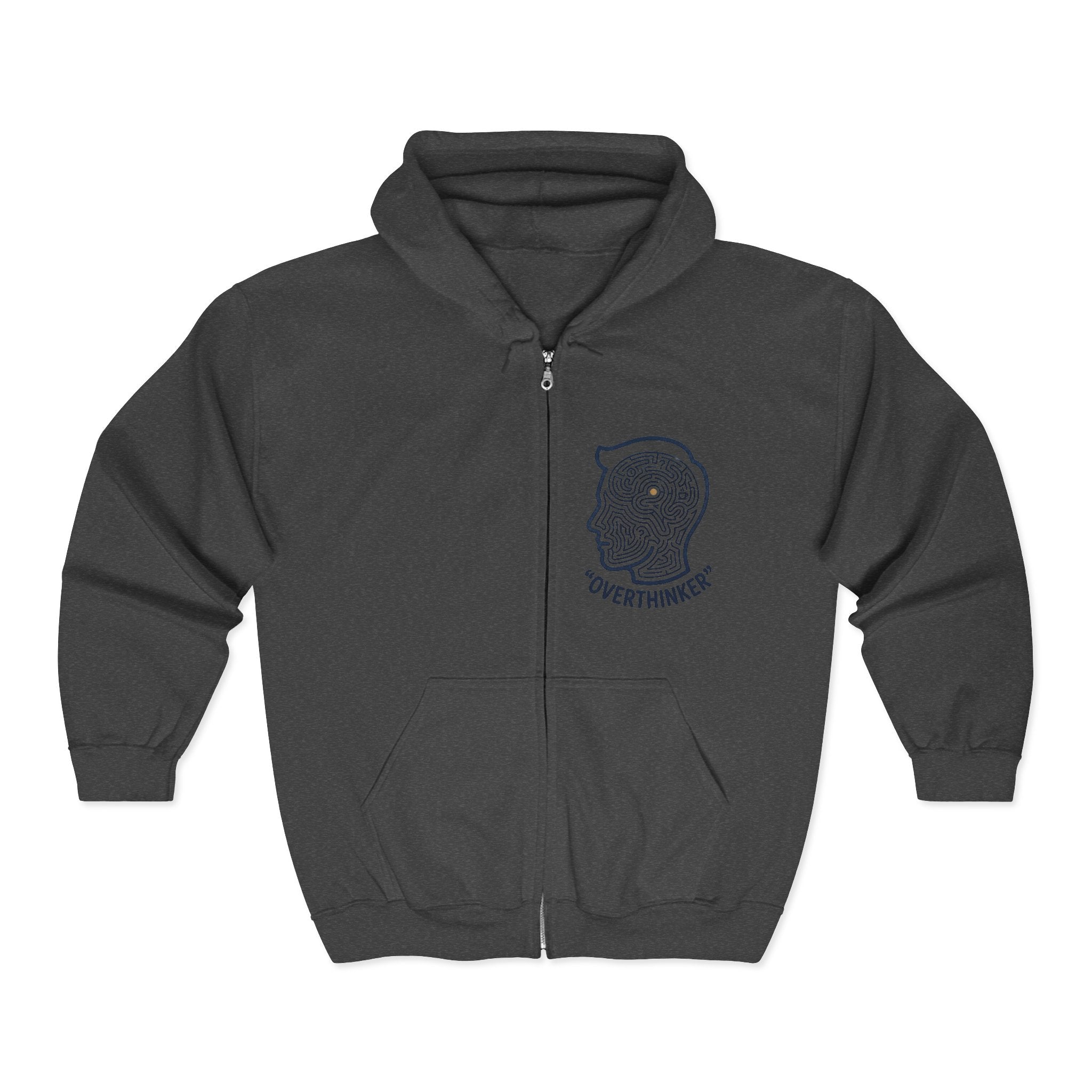 Overthinking Unisex Heavy Blend™ Full Zip Hooded Sweatshirt