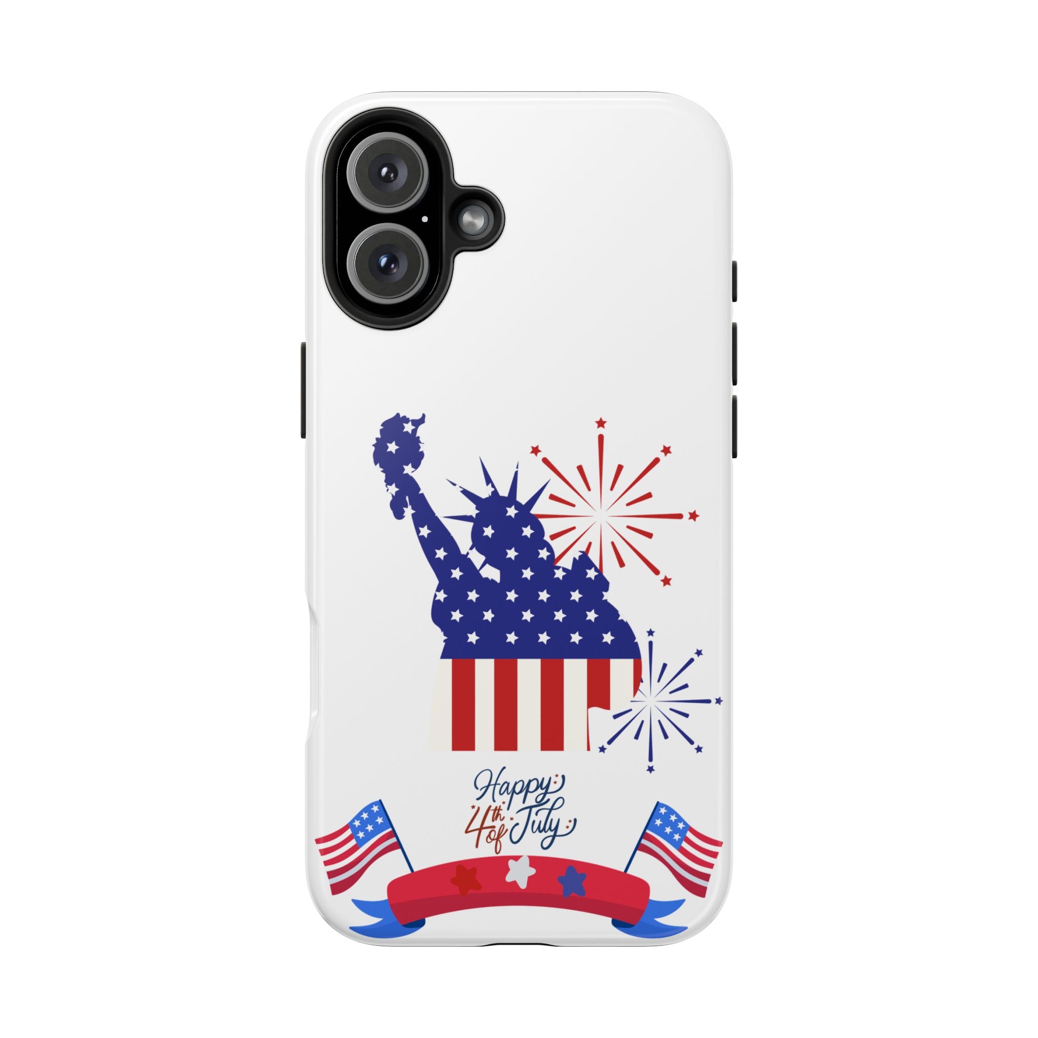 4th of July Tough Phone Case — Statue of Liberty USA Flag Design