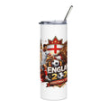 England Football 20oz Stainless Tumbler — Soccer Fan Travel Cup