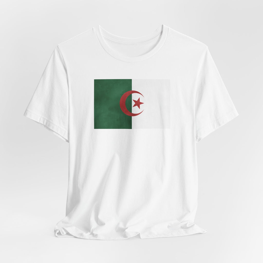 Algeria Flag T-Shirt – 2026 Soccer Fan Tee with Algerian Flags & Crest