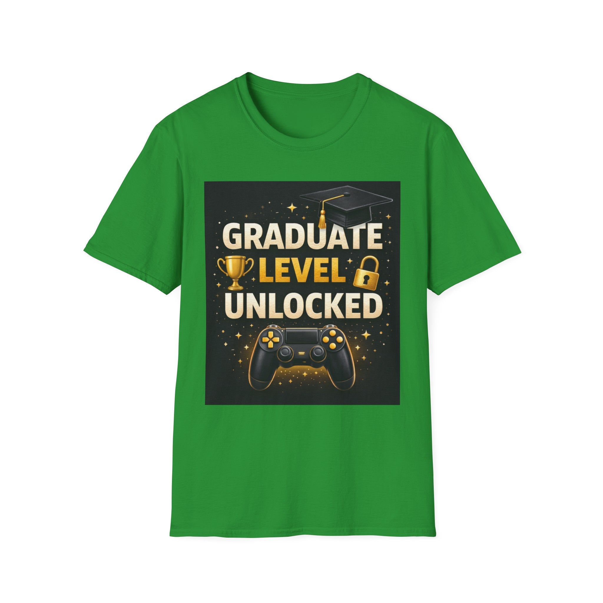 Graduate Level Unlocked T-Shirt — Gamer Graduation Tee