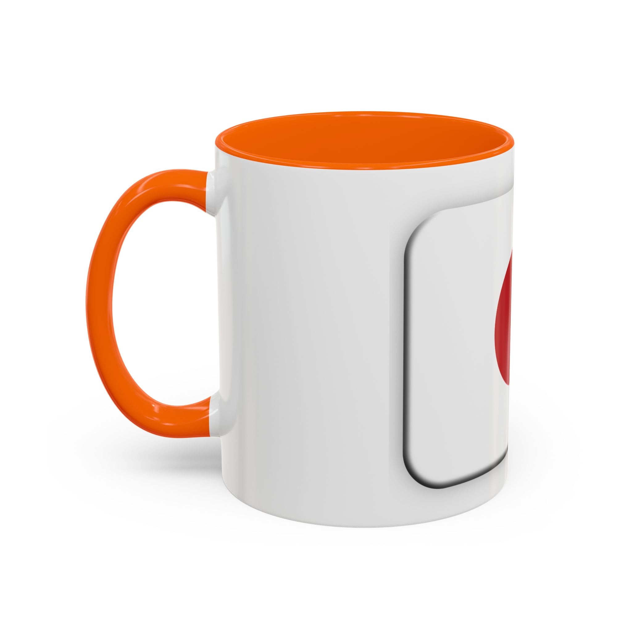 Japanese Minimal Red Dot Accent Coffee Mug — Modern Japanese Flag Inspired Ceramic Mug (11/15oz)