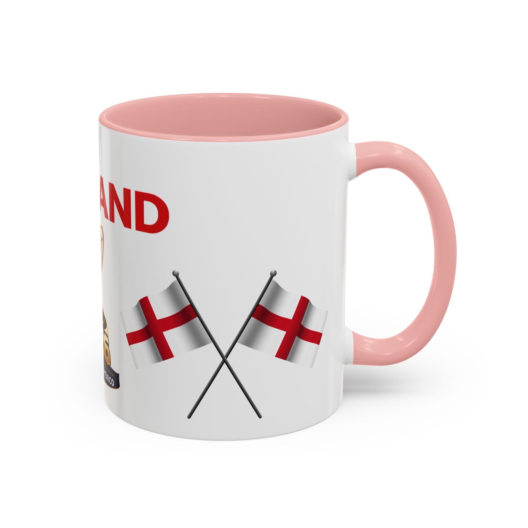 England 2026 Soccer Trophy Accent Coffee Mug — Cup Fan Gift (11/15oz)