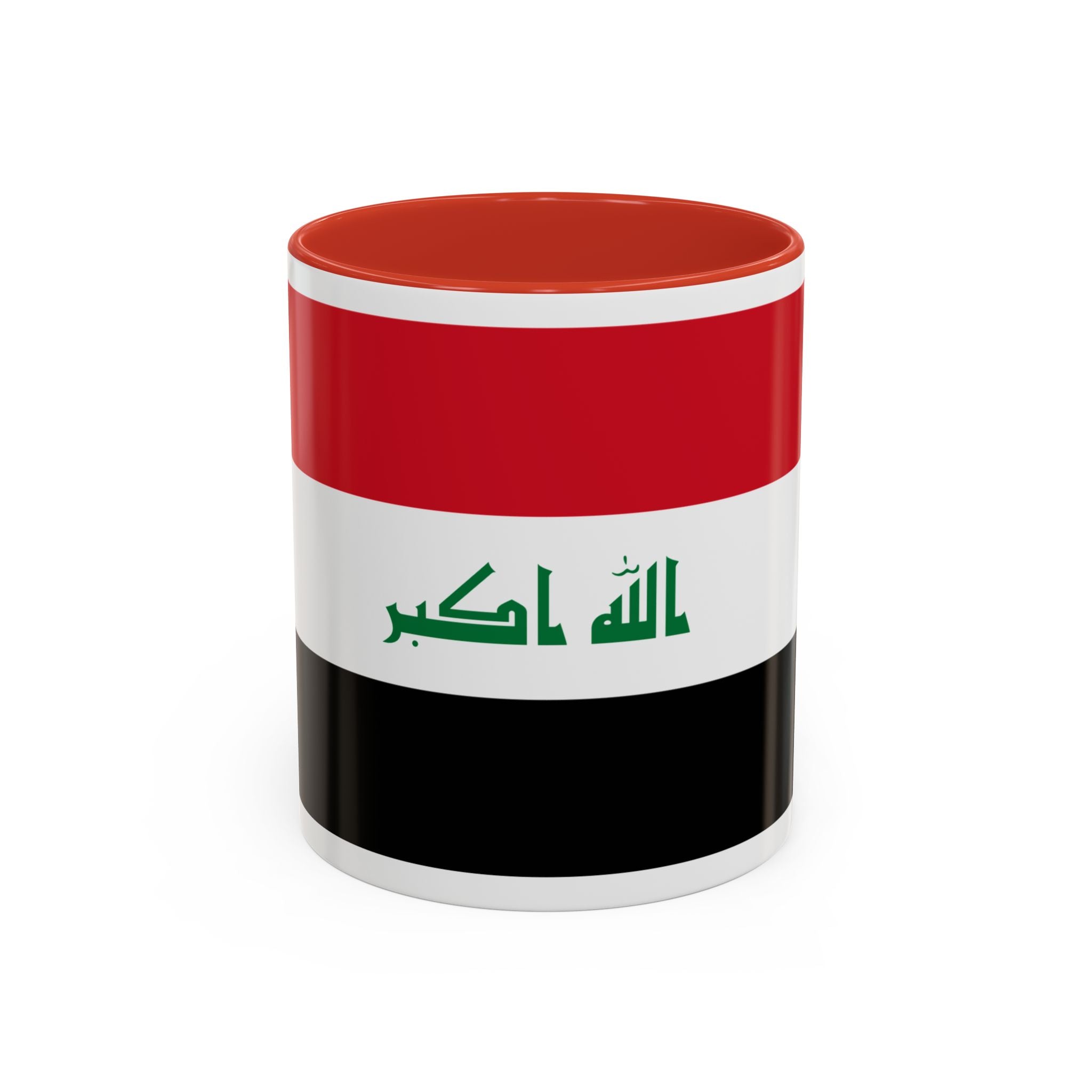 Iraq Flag Accent Coffee Mug with Lion Emblem – Patriotic Iraqi 11/15oz Mug