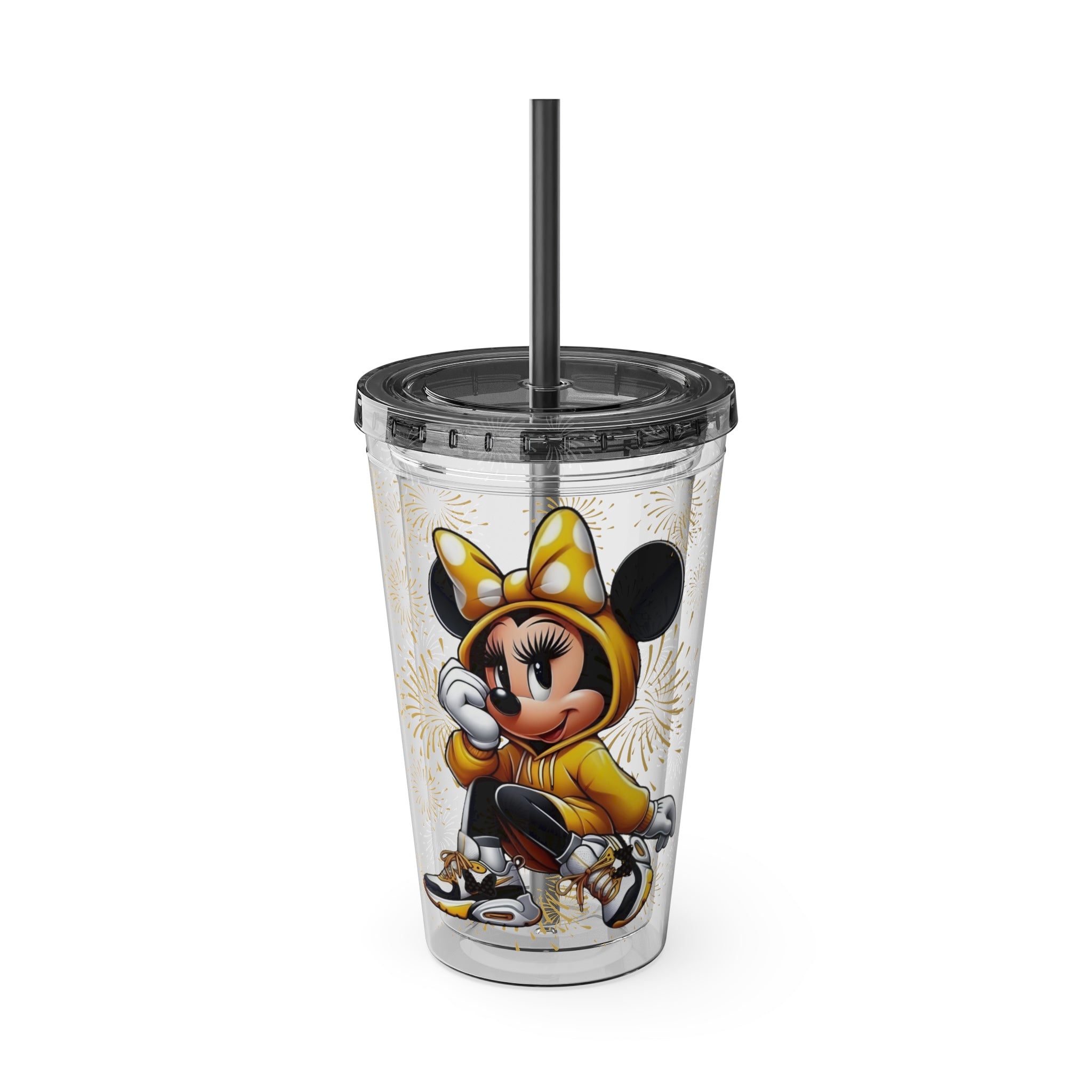 Minnie Mouse Sunsplash 16oz Tumbler with Straw