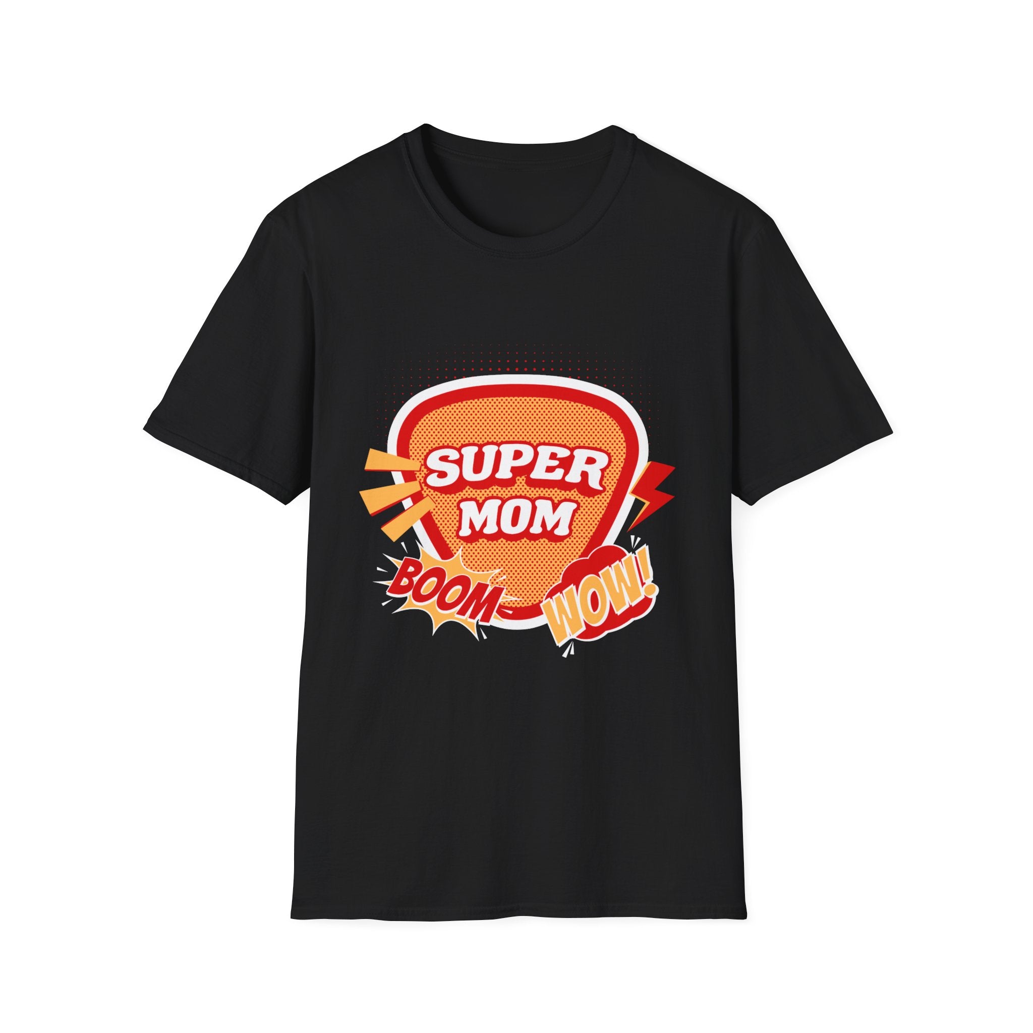 Super Mom T-Shirt — Retro Comic Boom Wow Mother's Day Tee