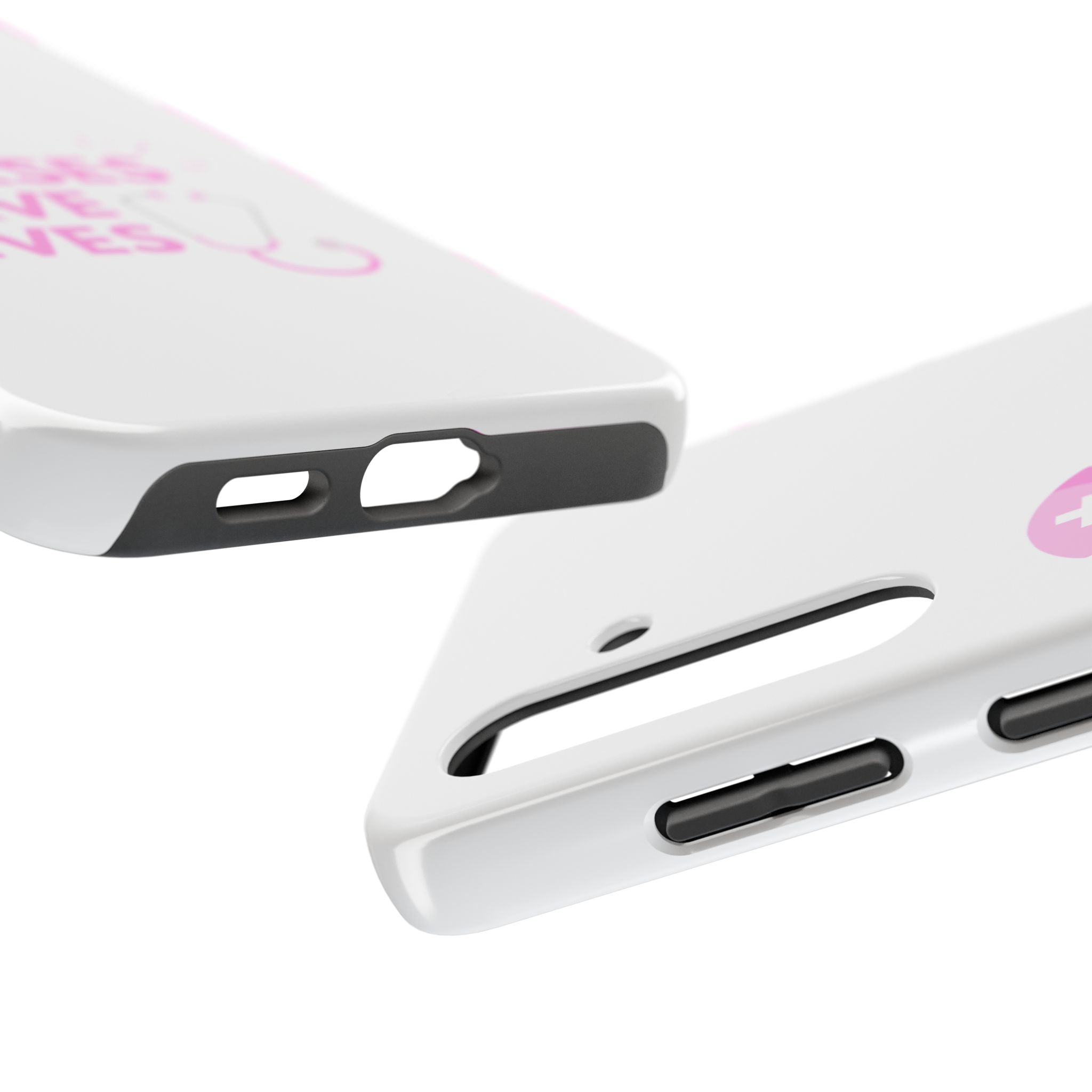 Tough Phone Case — 'Nurses Save Lives' Pink Stethoscope Design