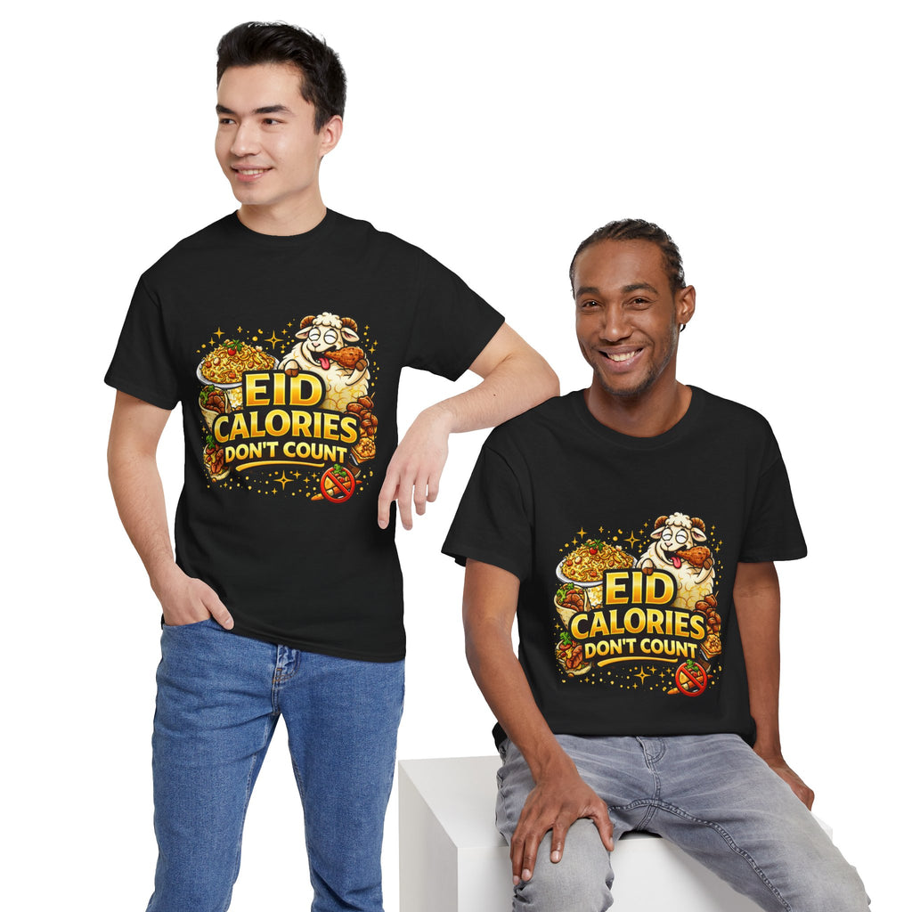 Eid Calories Don't Count Tee — Funny Eid Shirt for Ramadan Celebrations