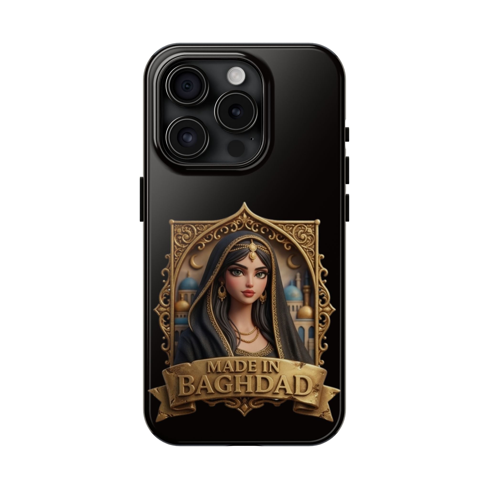 Made in Baghdad Phone Case — Elegant Middle Eastern Portrait Tough Protective Case