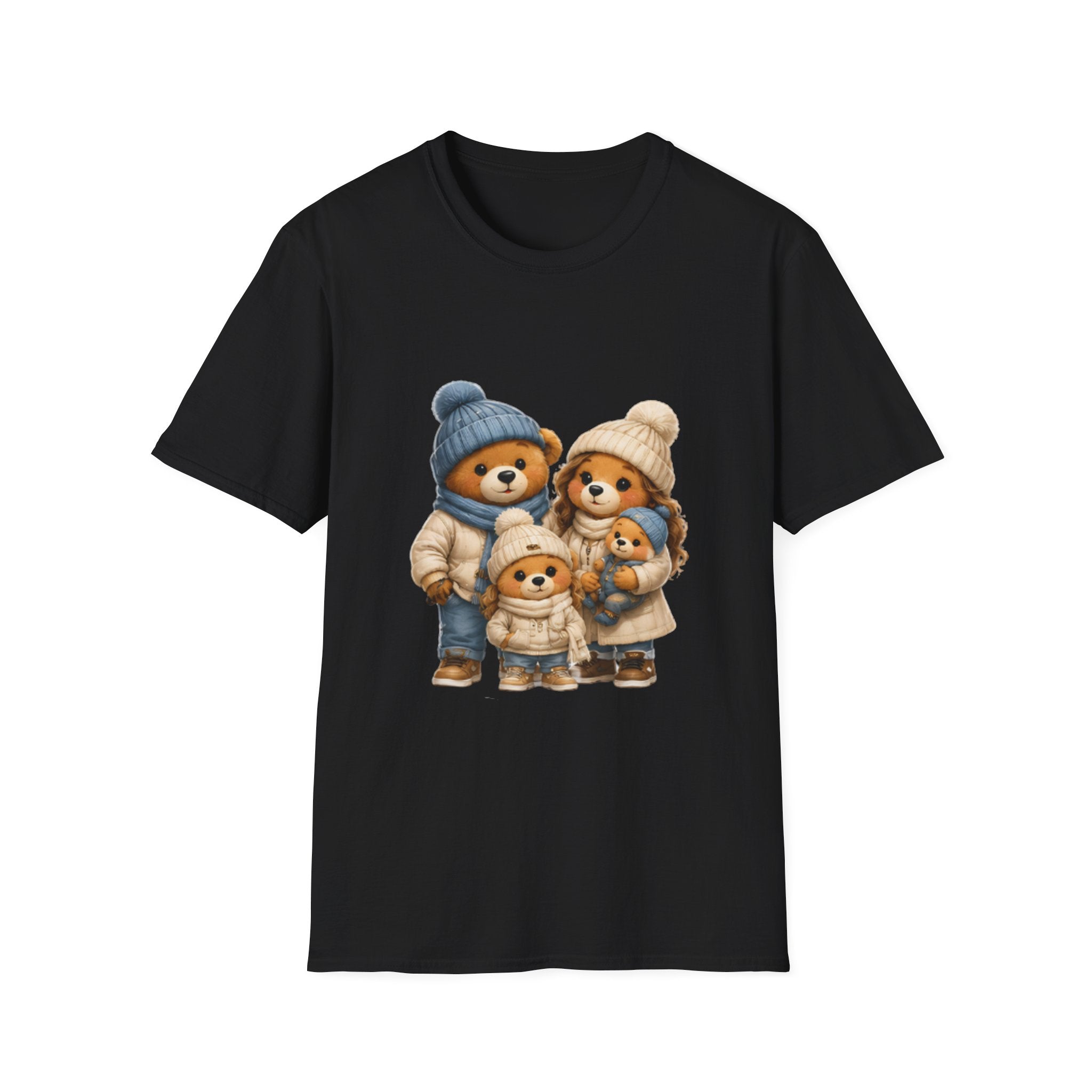 Bear Family Winter Tee — Cute Cozy Holiday Family unisex t Shirt