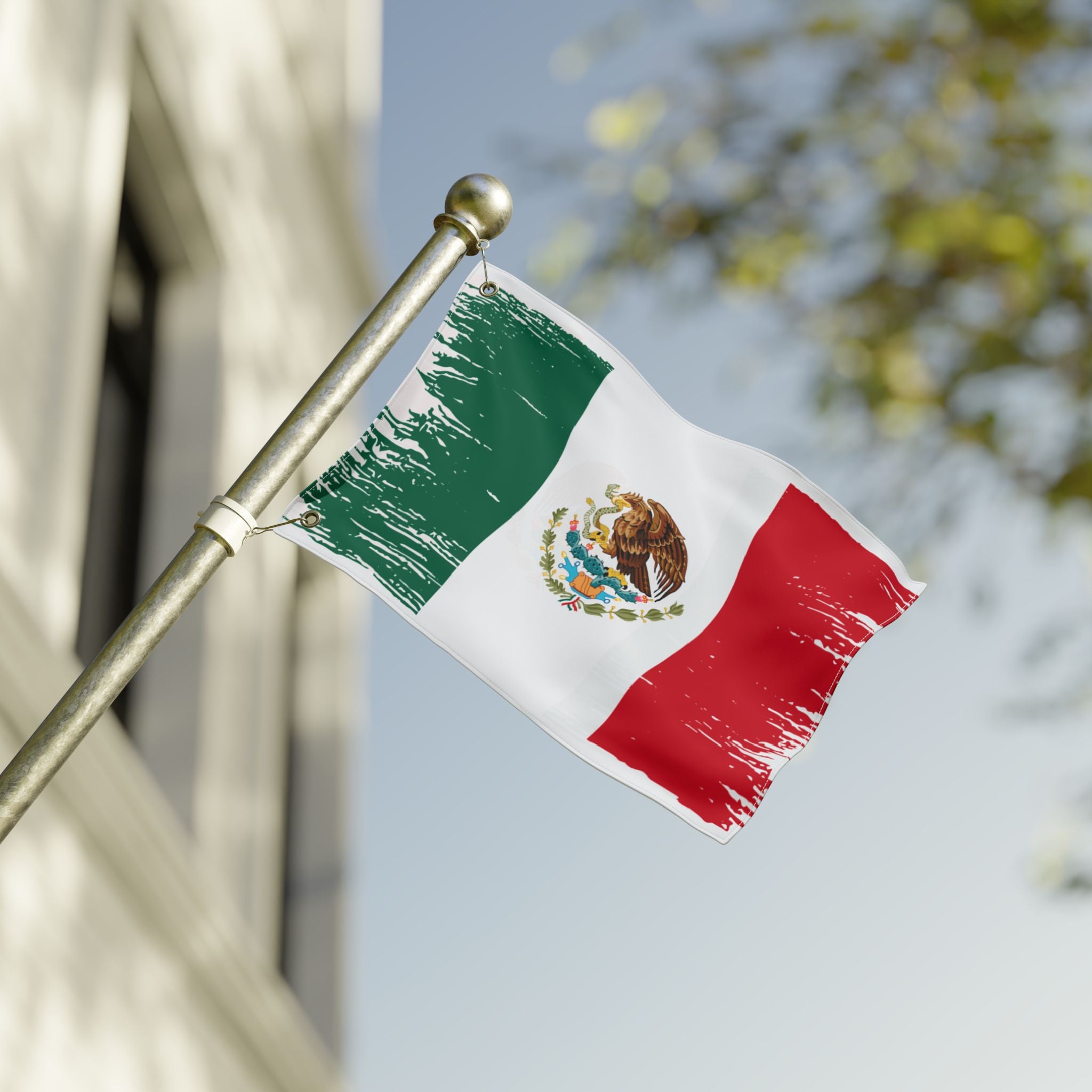 MEXICO Double Sided Flag