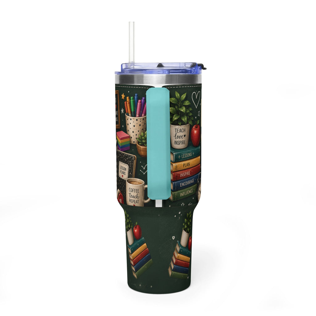 Teacher Nutrition Facts 40oz Vacuum Tumbler — Insulated Teacher Coffee Cup