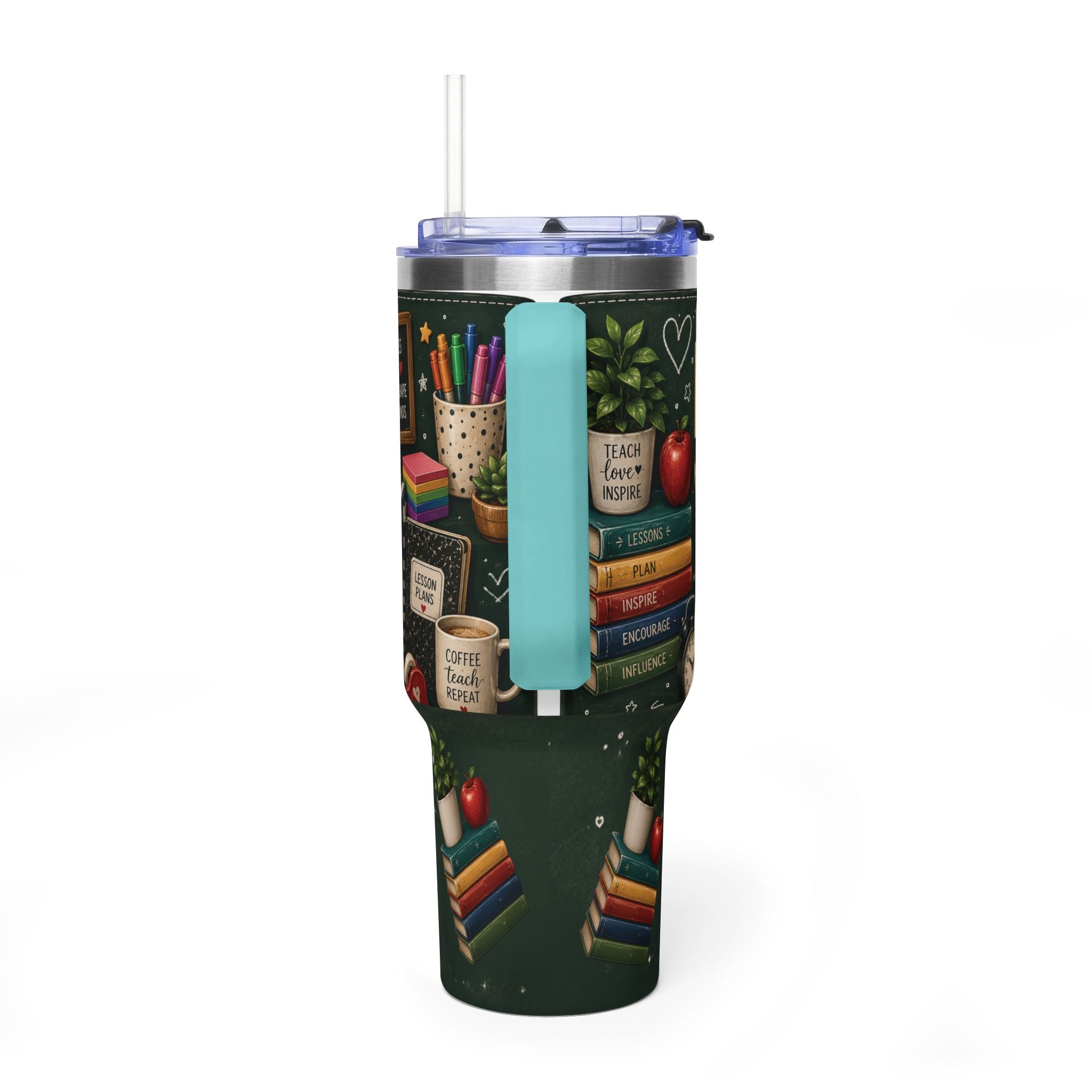 Teacher Nutrition Facts 40oz Vacuum Tumbler — Insulated Teacher Coffee Cup
