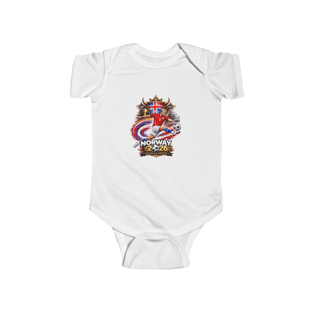 Norway Crest Infant Bodysuit - Scandinavian Flag Baby Onesie