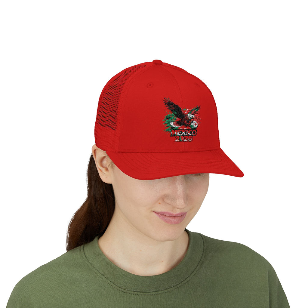 Mexico Eagle Trucker Cap — Patriotic Mexican Flag Snapback Hat