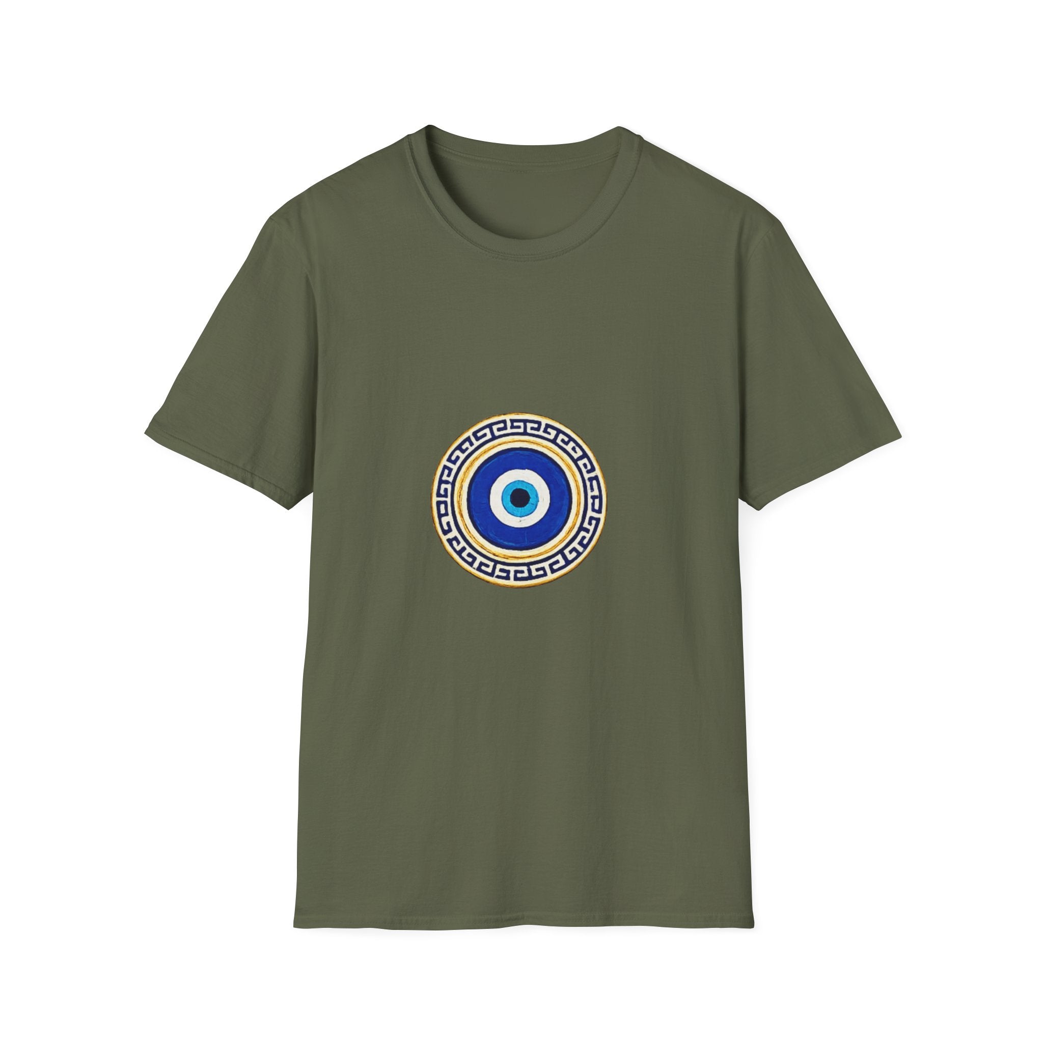 Evil Eye Crescent Lantern T‑Shirt — Protective Nazar Tee with Moon Lantern Design