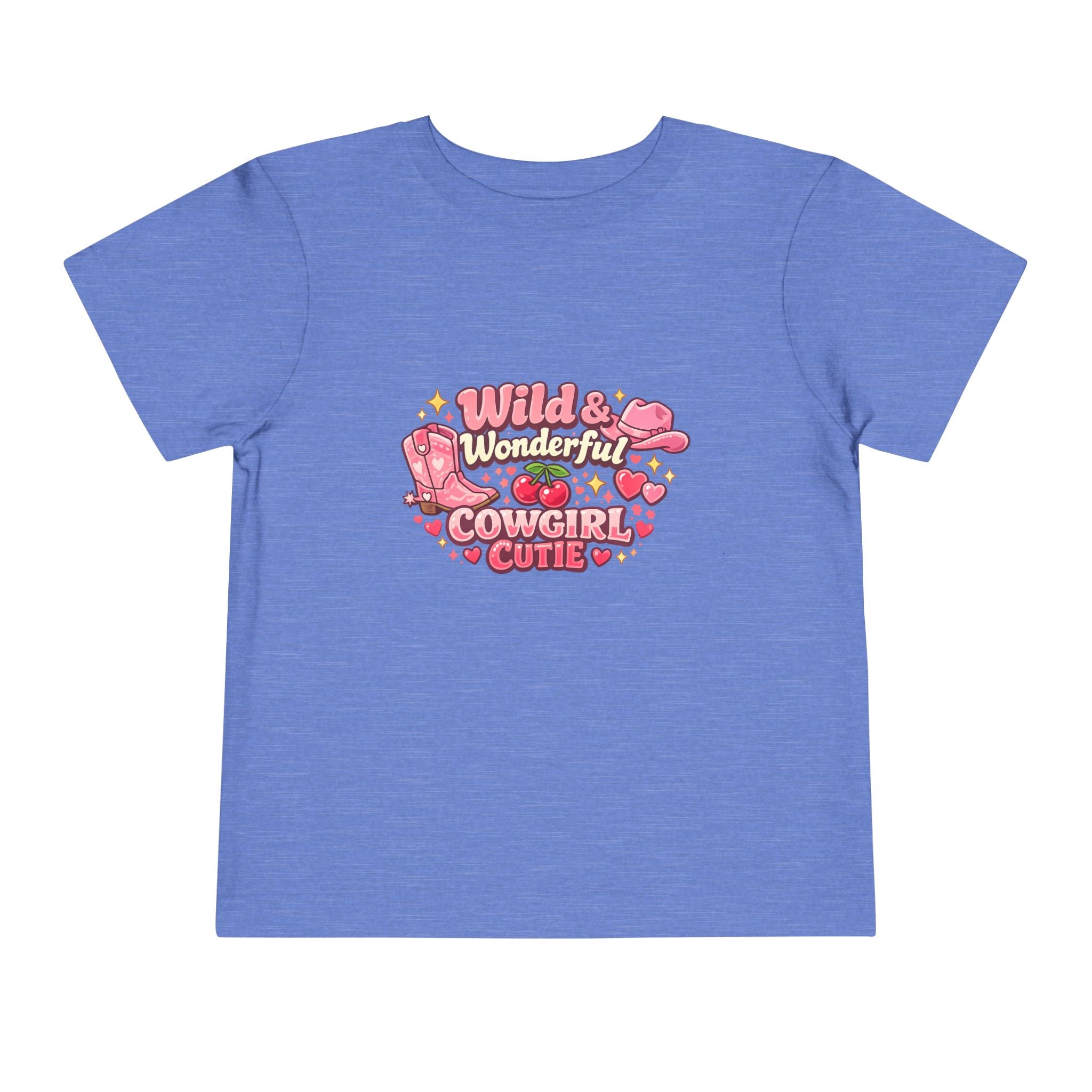 Wild & Wonderful Cowgirl Cutie Toddler Tee — Pink Heart Western Baby Shirt
