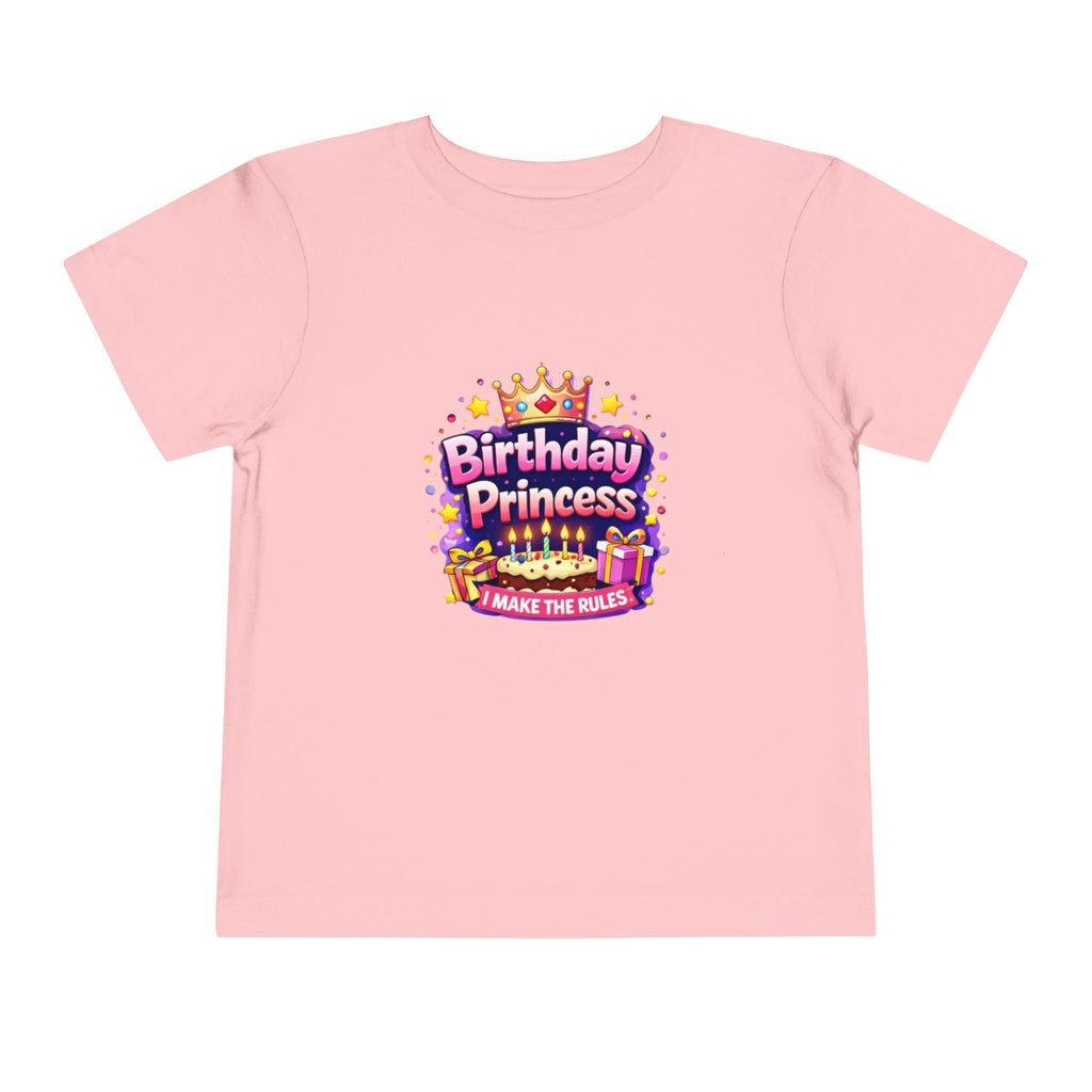 Birthday Princess Toddler Tee – "I Make The Rules" Kids Birthday Shirt