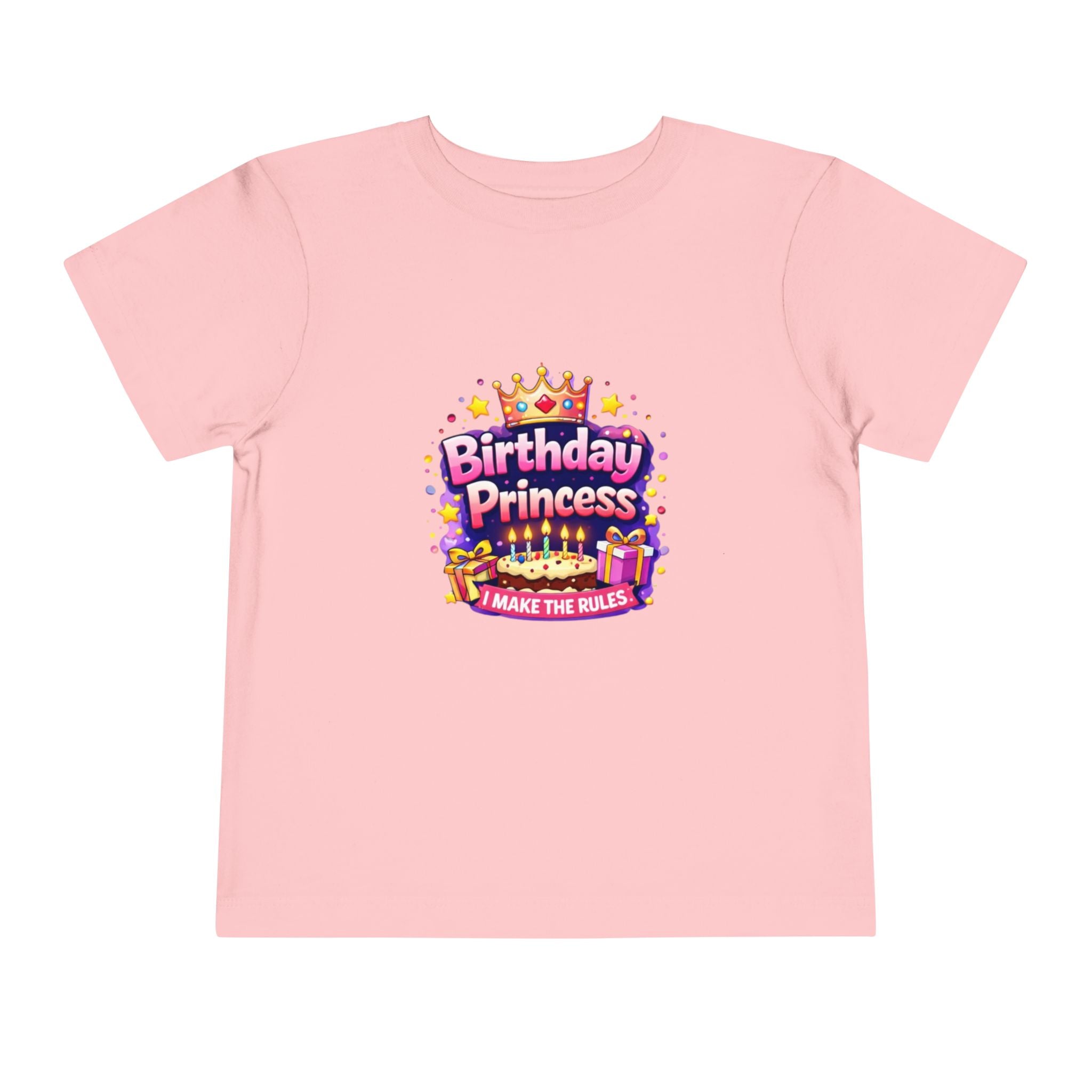 Birthday Princess Toddler Tee – "I Make The Rules" Kids Birthday Shirt