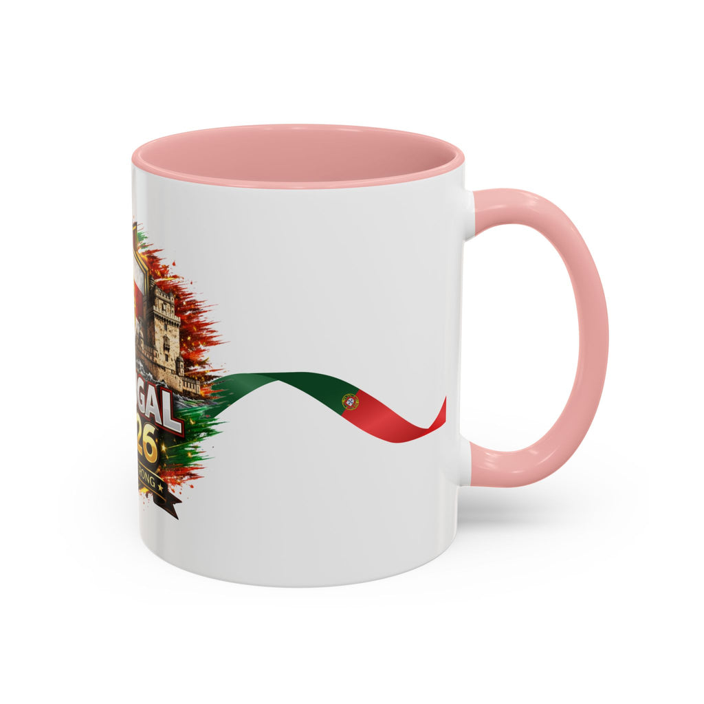 Portugal 2026 Soccer Mug – Portugal Flag & Crest Accent Coffee Cup