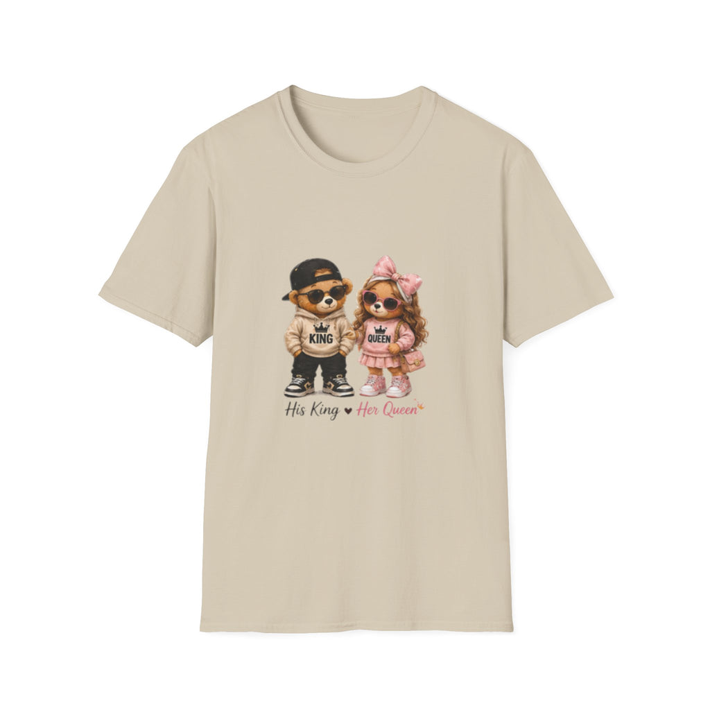 Couple Pomeranian Tee — "His King & Her Queen" Cute Pet Couple unisex T-Shirt