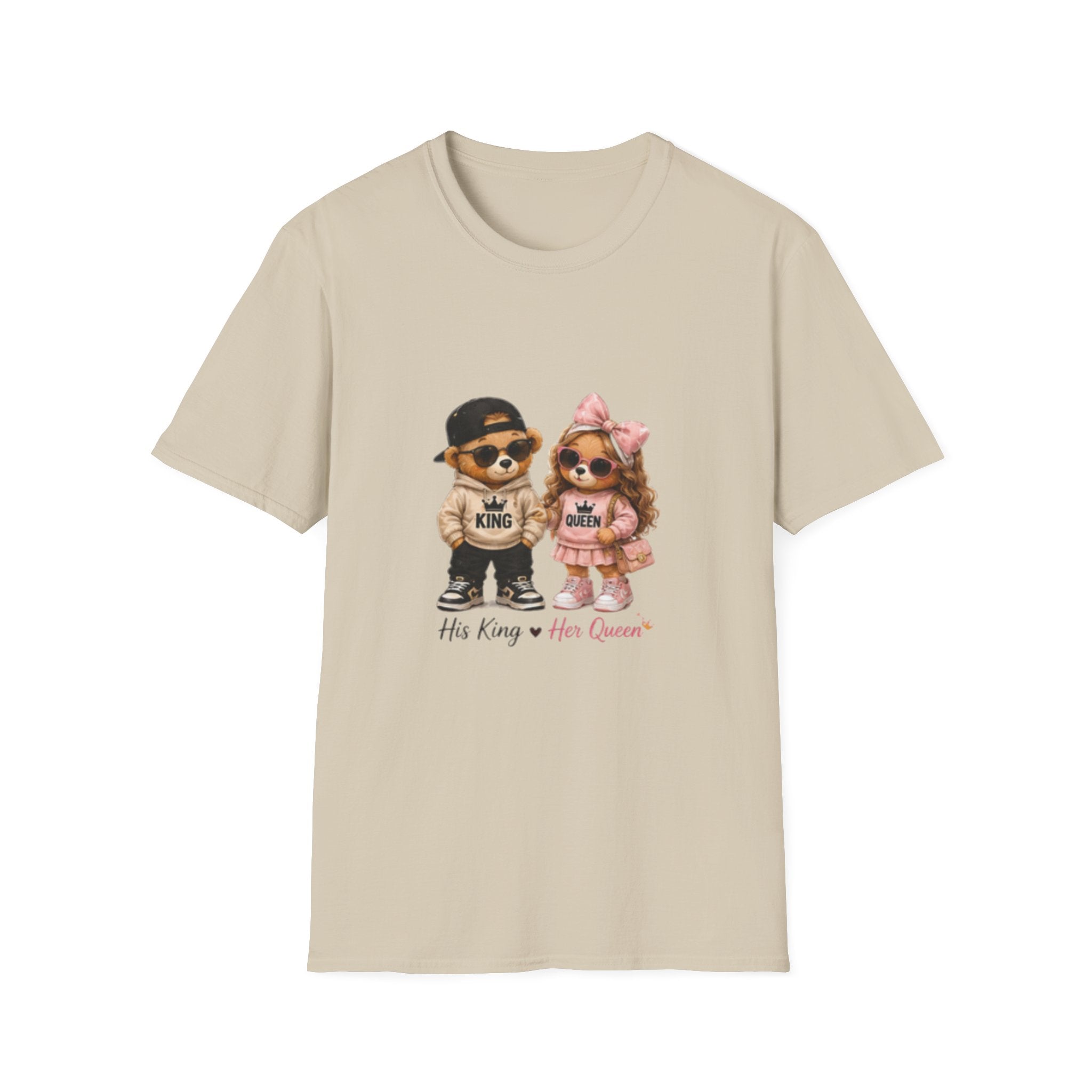 Couple Pomeranian Tee — "His King & Her Queen" Cute Pet Couple unisex T-Shirt