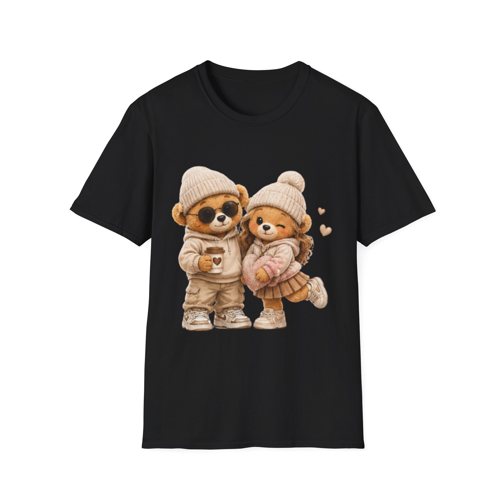 Cute Winter Bears Couple unisex T-Shirt — Cozy Matching Cute Bear Illustration