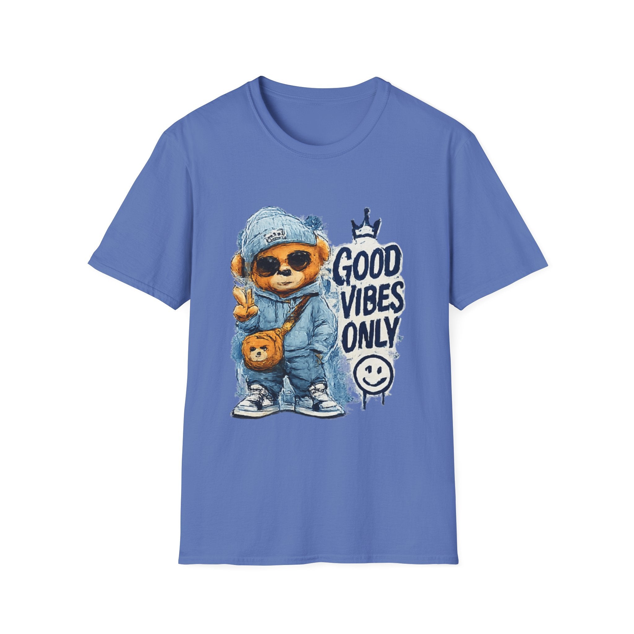 Good Vibes Only Bear T-Shirt — Cute Streetwear Graphic Tee