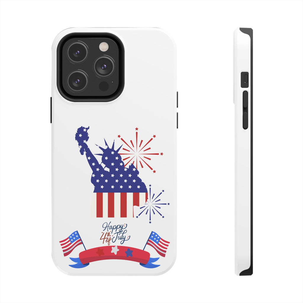 4th of July Tough Phone Case — Statue of Liberty USA Flag Design