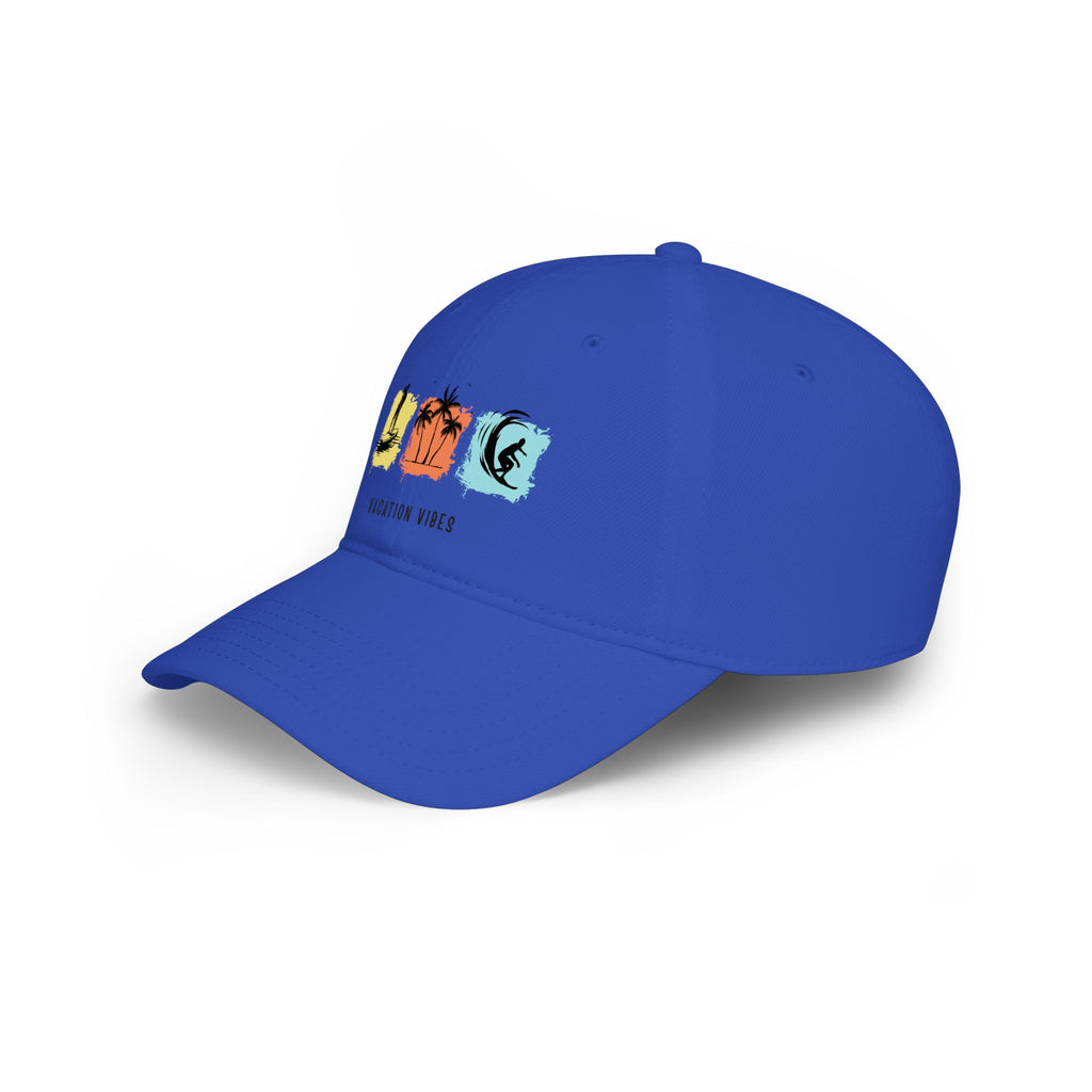 Vacation Vibes Low Profile Baseball Cap — Tropical Palm Beach Hat