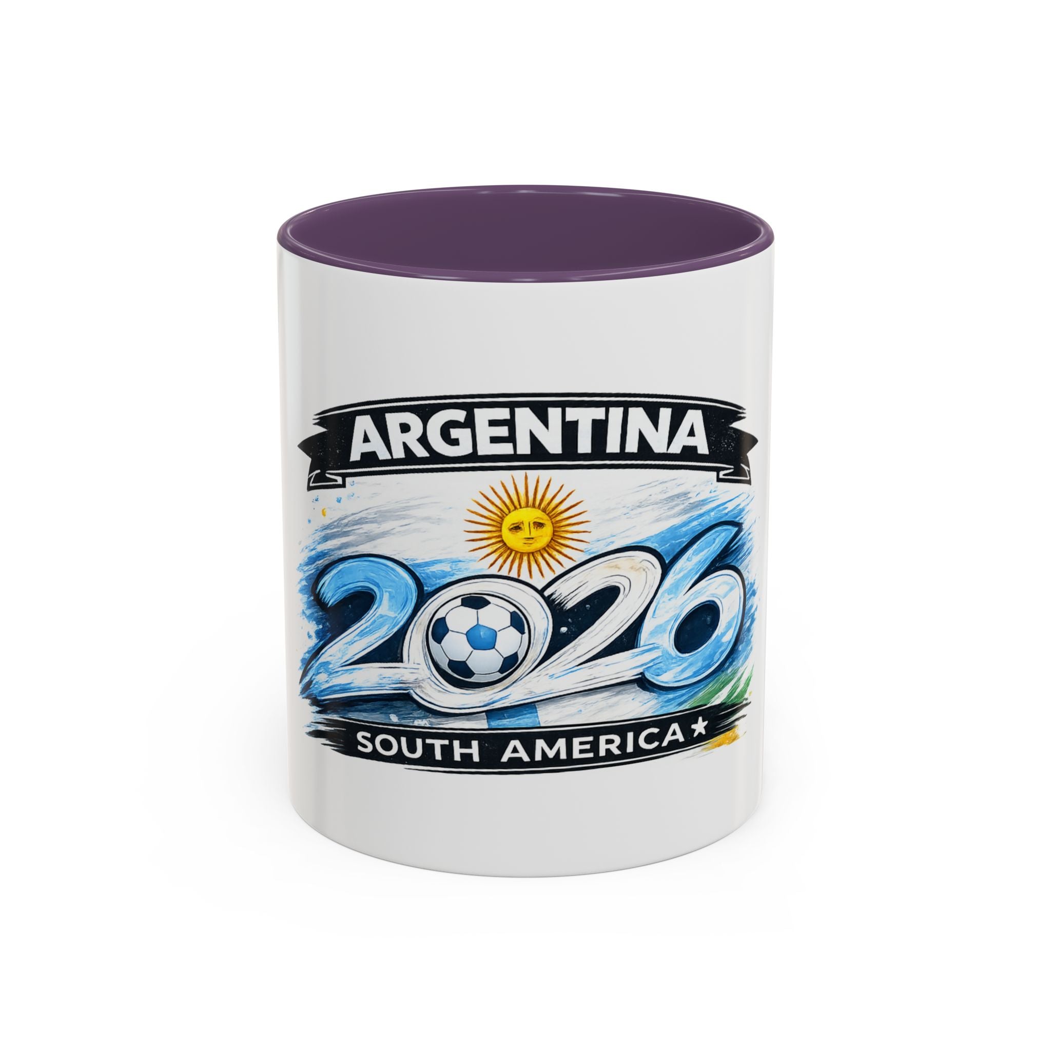Argentina 2026 Soccer Cup Mug – Accent Coffee Cup (11/15oz)