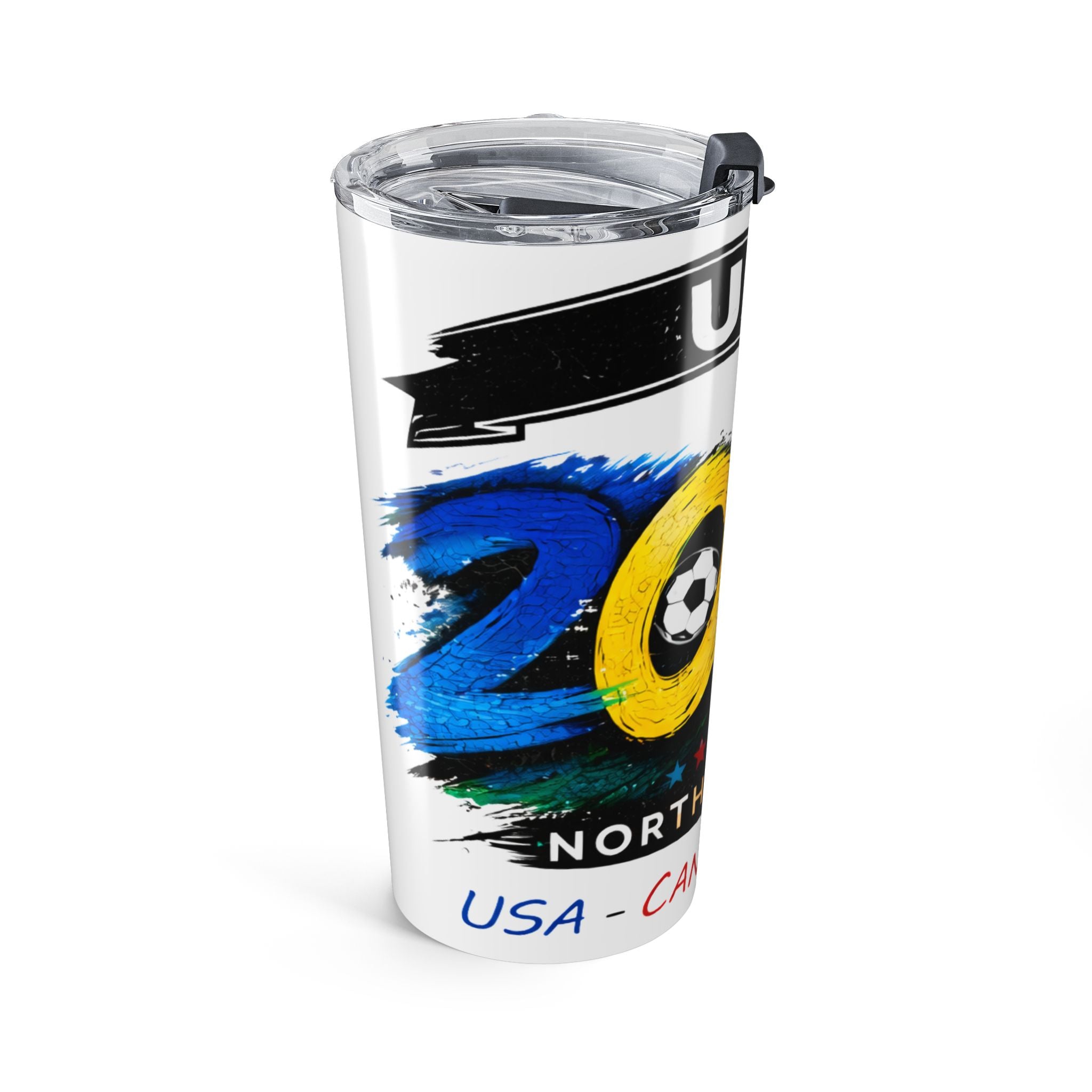 2026 North America Soccer Tumbler — USA Mexico Canada 20oz Travel Cup
