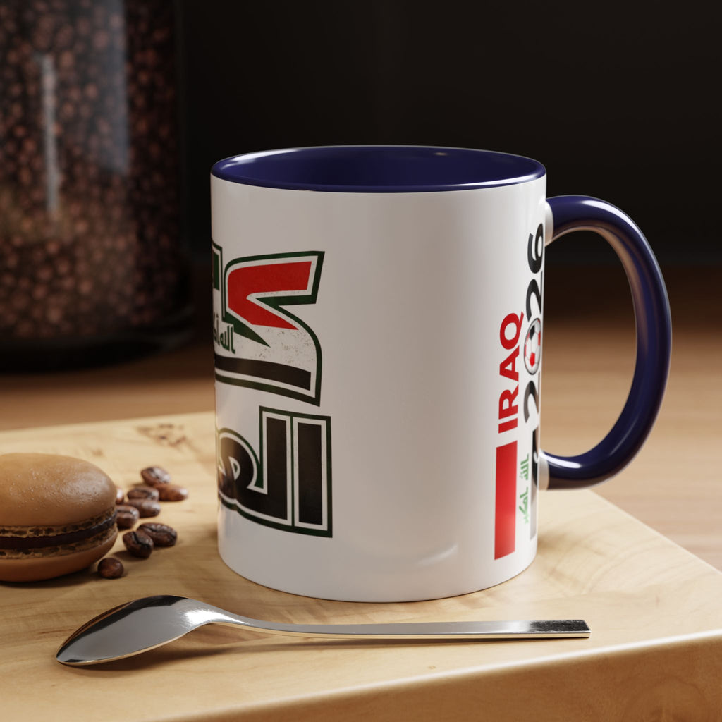 Iraq 2026 Accent Coffee Mug — Arabic Pride Flag Design