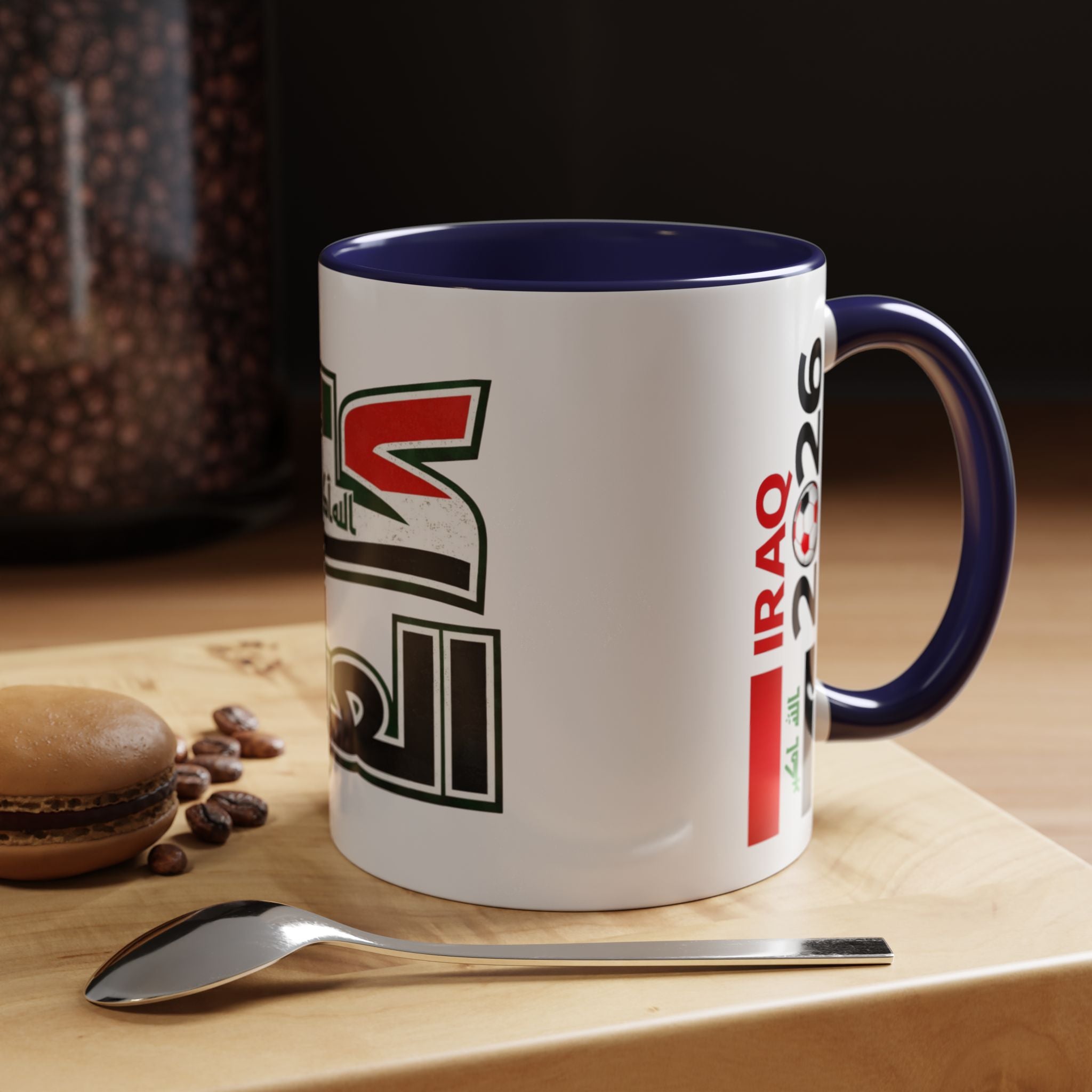 Iraq 2026 Accent Coffee Mug — Arabic Pride Flag Design