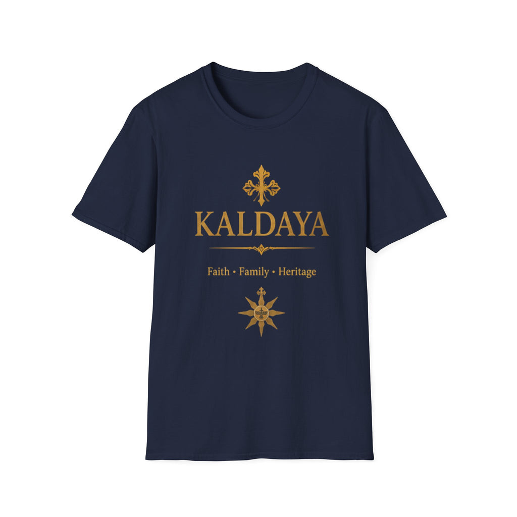 KALDAYA Gold Logo T‑Shirt — Elegant Faith & Heritage Tee