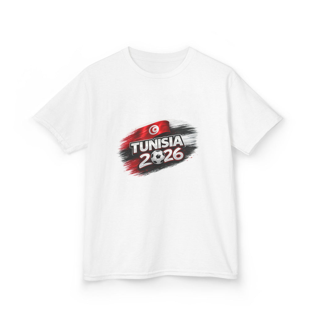 Tunisia 2026 Kids T-Shirt — Tunisian Flag Youth Tee