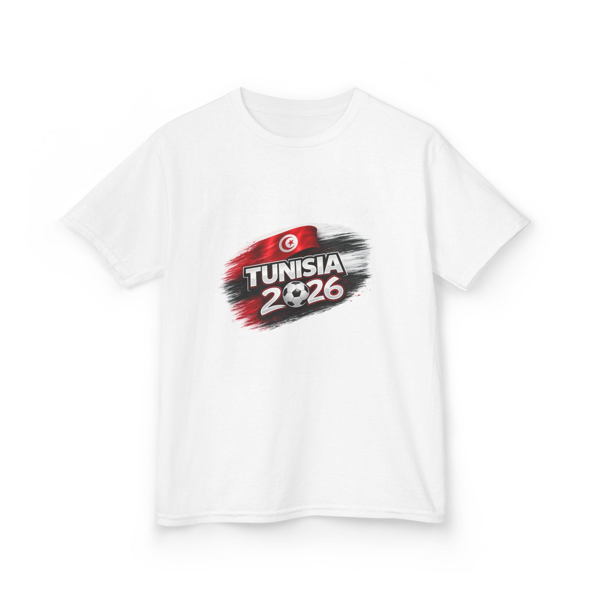 Tunisia 2026 Kids T-Shirt — Tunisian Flag Youth Tee