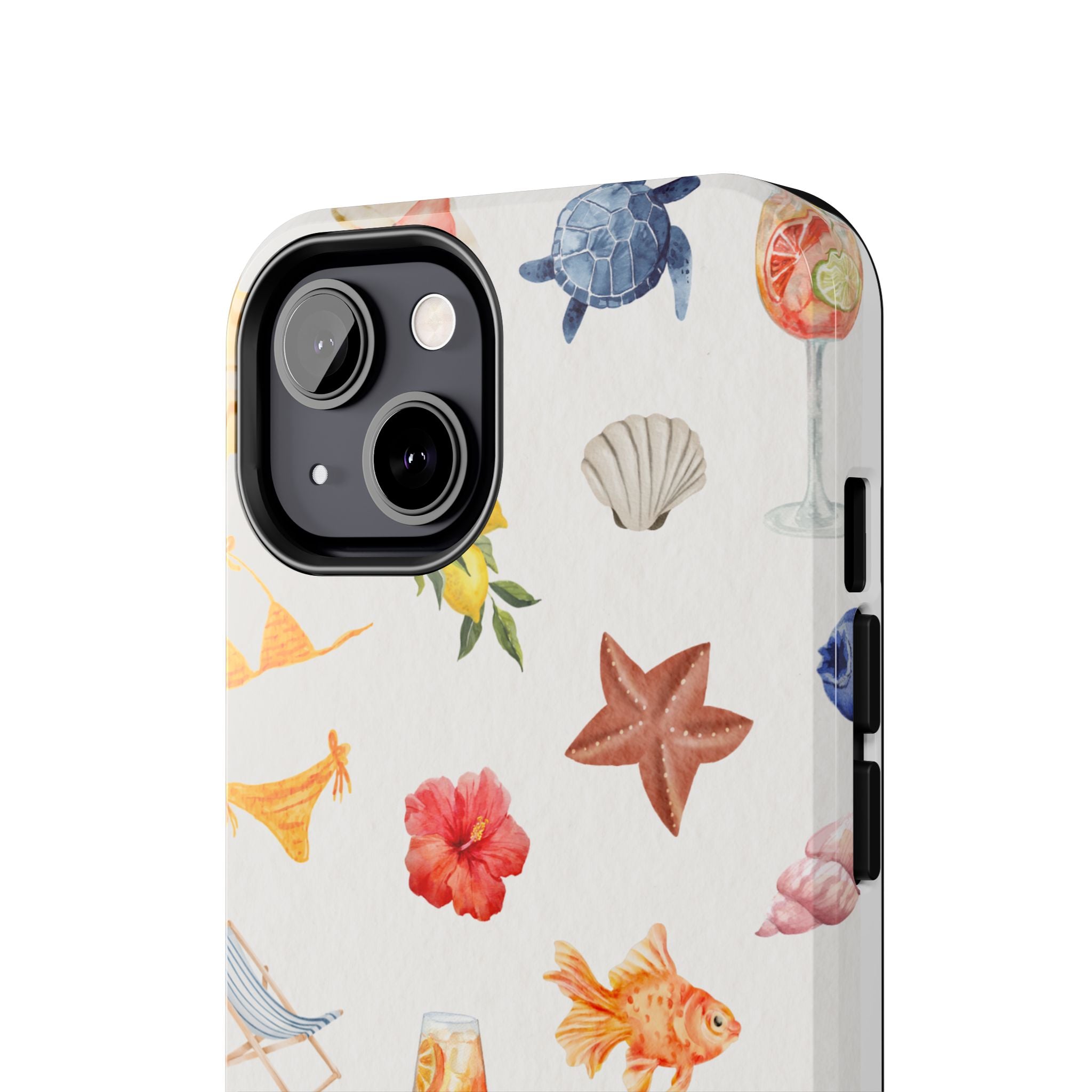Summer Seashells Pattern Tough Phone Case — Beach Vacation Phone Cover