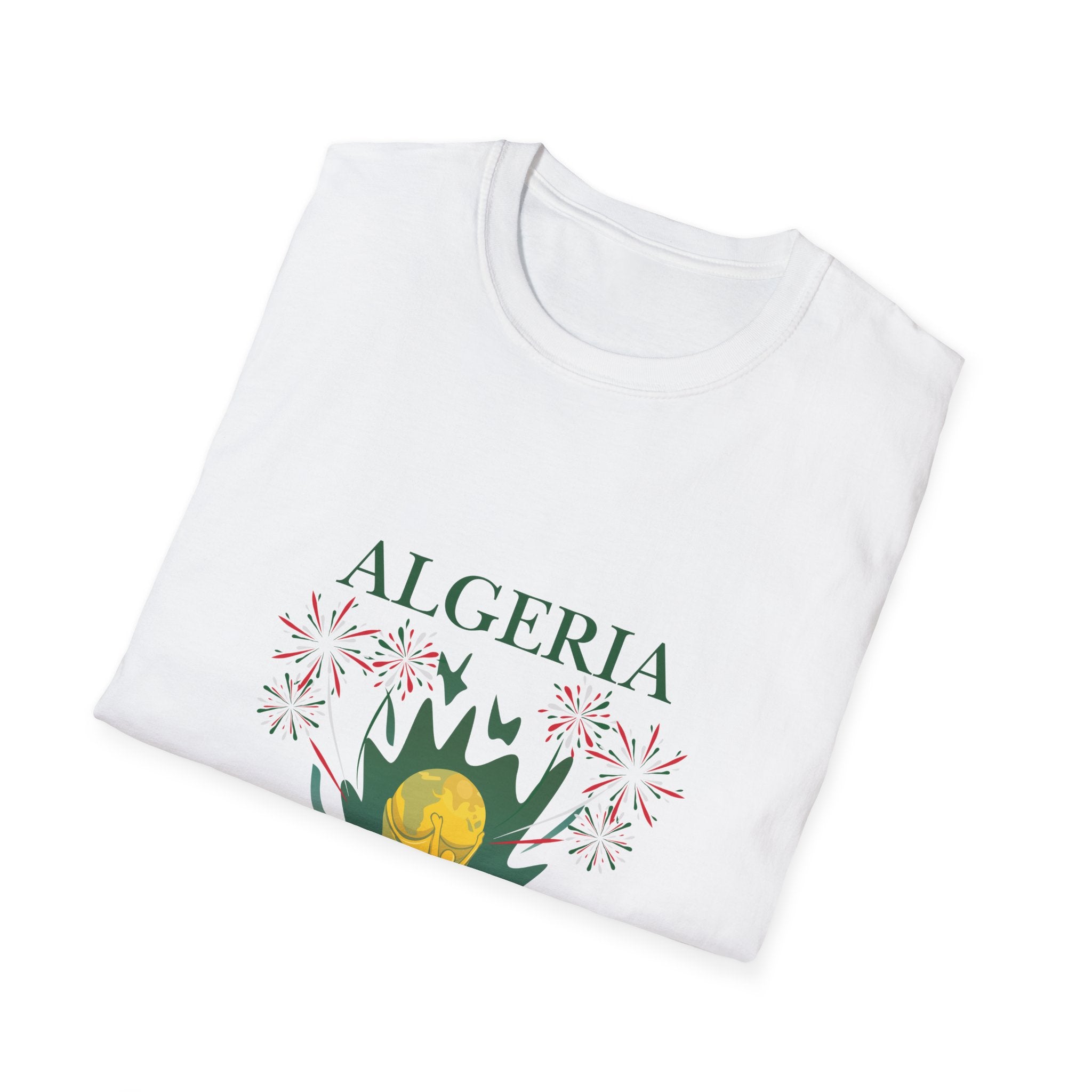 Algeria Cup 2026 T‑Shirt — FIFA Trophy & Map Soccer Fan Tee