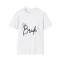 Bride T‑Shirt — "The Bride" Script Tee with Pink Heart (Bachelorette, Bridal Shower)