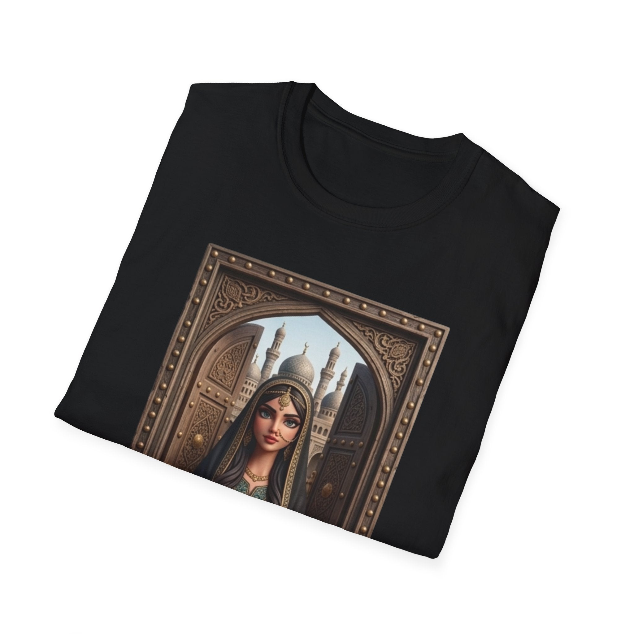 Arabian Princess Portrait T-Shirt — Arabic Calligraphy Design