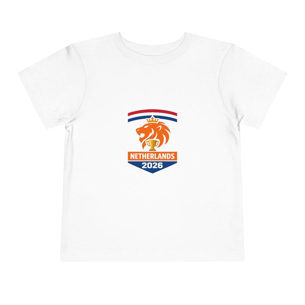 Netherlands 2026 Toddler Tee — Orange Lion Football Youth Jersey