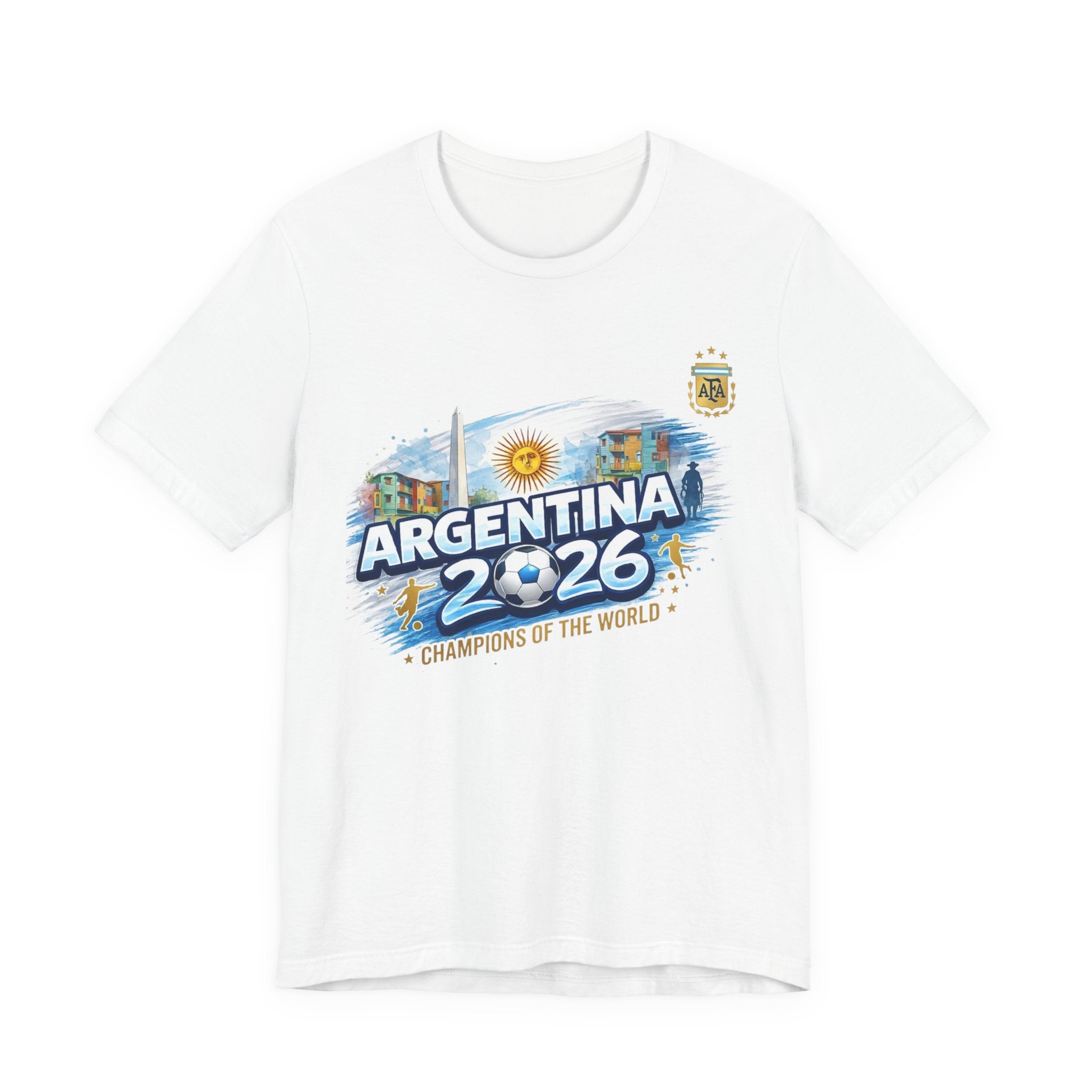 Argentina 2026 Champions T-Shirt — "Champions of the World" Soccer Fan Tee