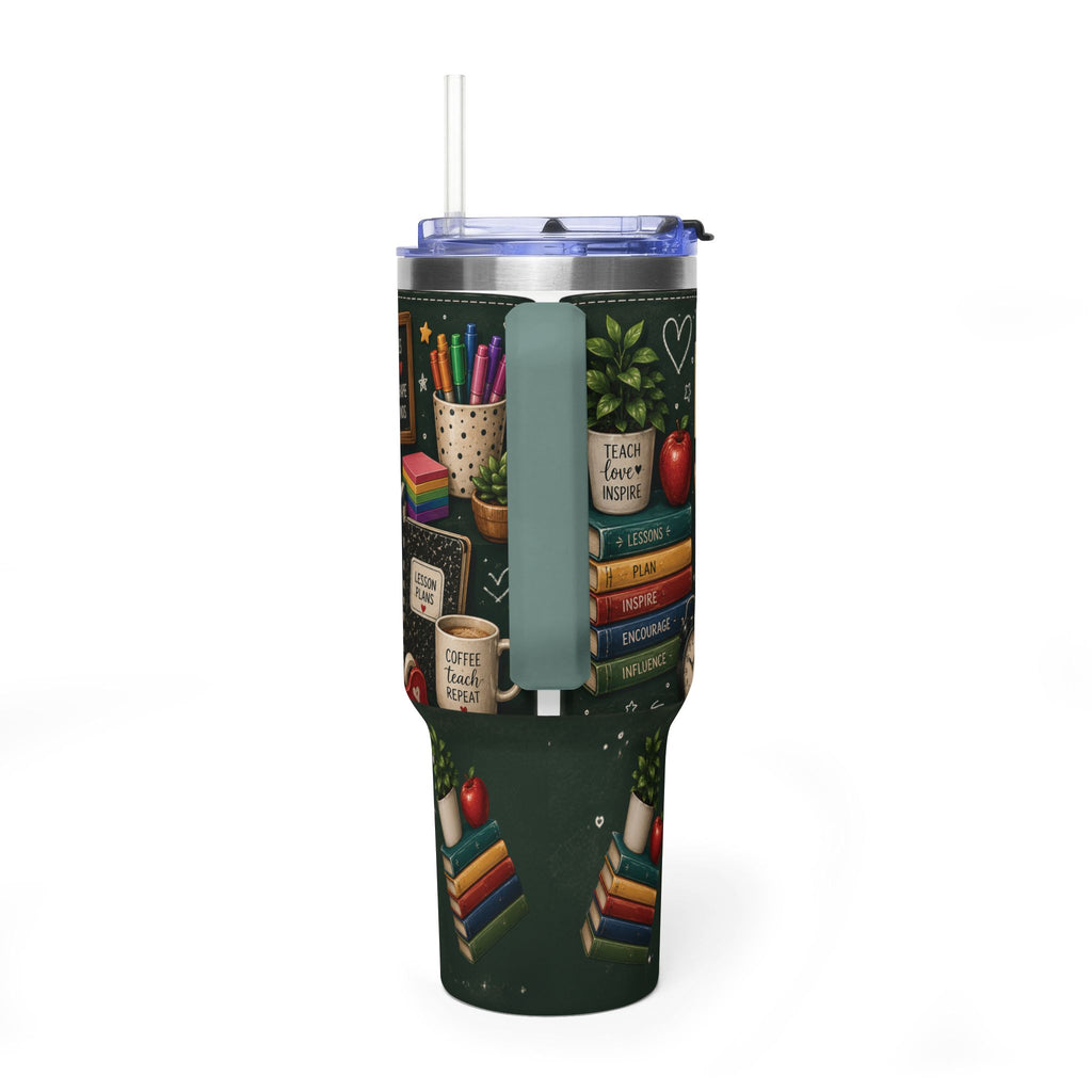 Teacher Nutrition Facts 40oz Vacuum Tumbler — Insulated Teacher Coffee Cup