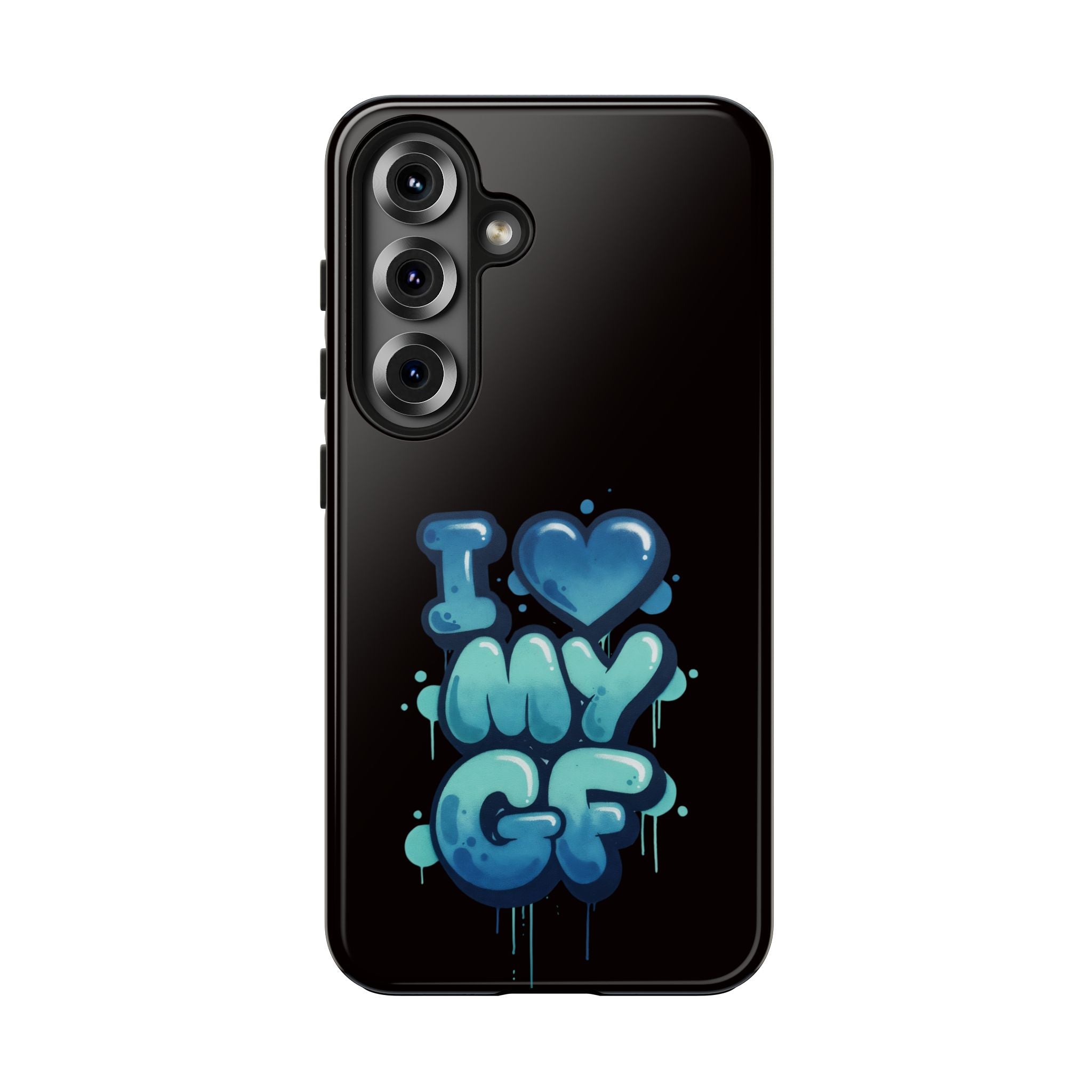 I Love My GF Phone Case — Protective Glossy "I  My GF" Design