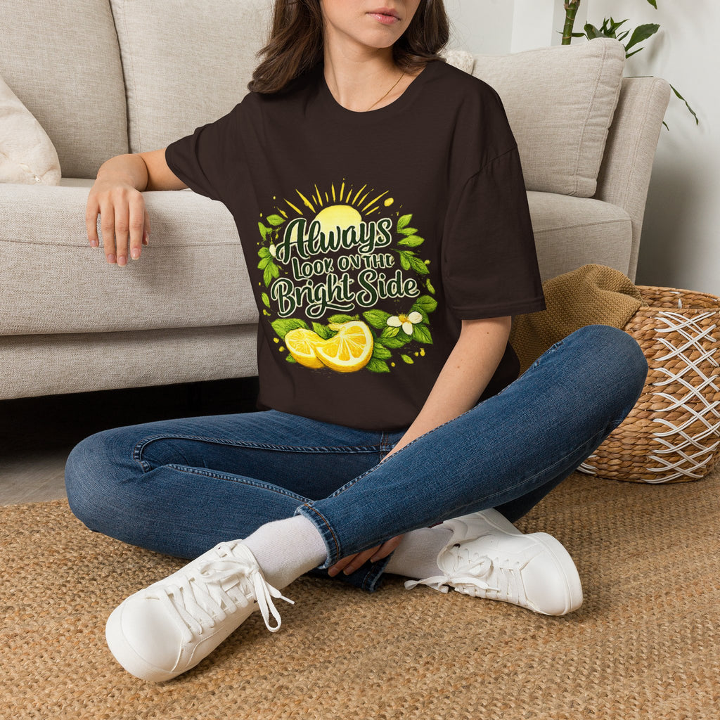 T-Shirt — "Always Look on the Bright Side" Lemon Sunshine Graphic