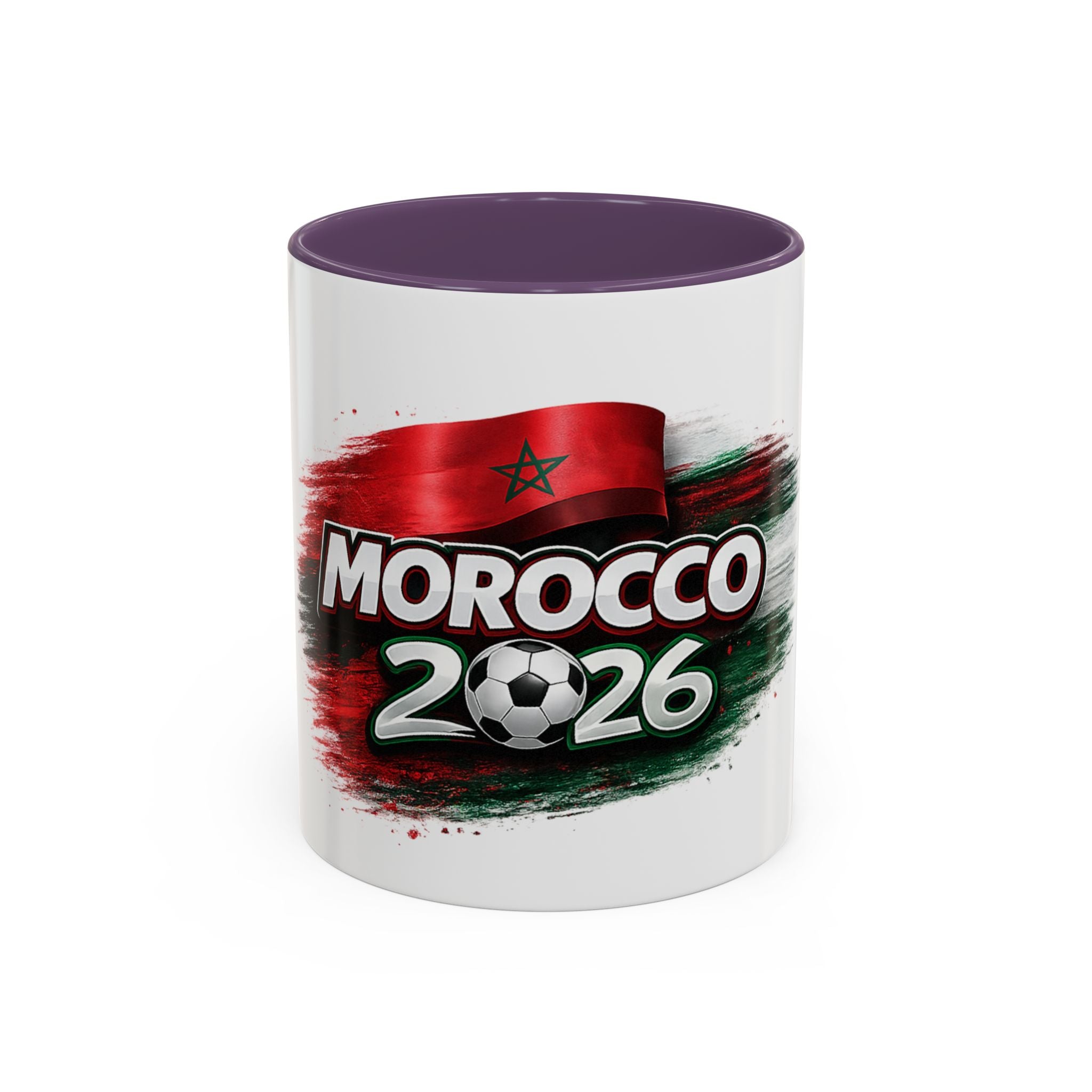 Morocco 2026 Soccer Accent Coffee Mug — Cup Fan Gift